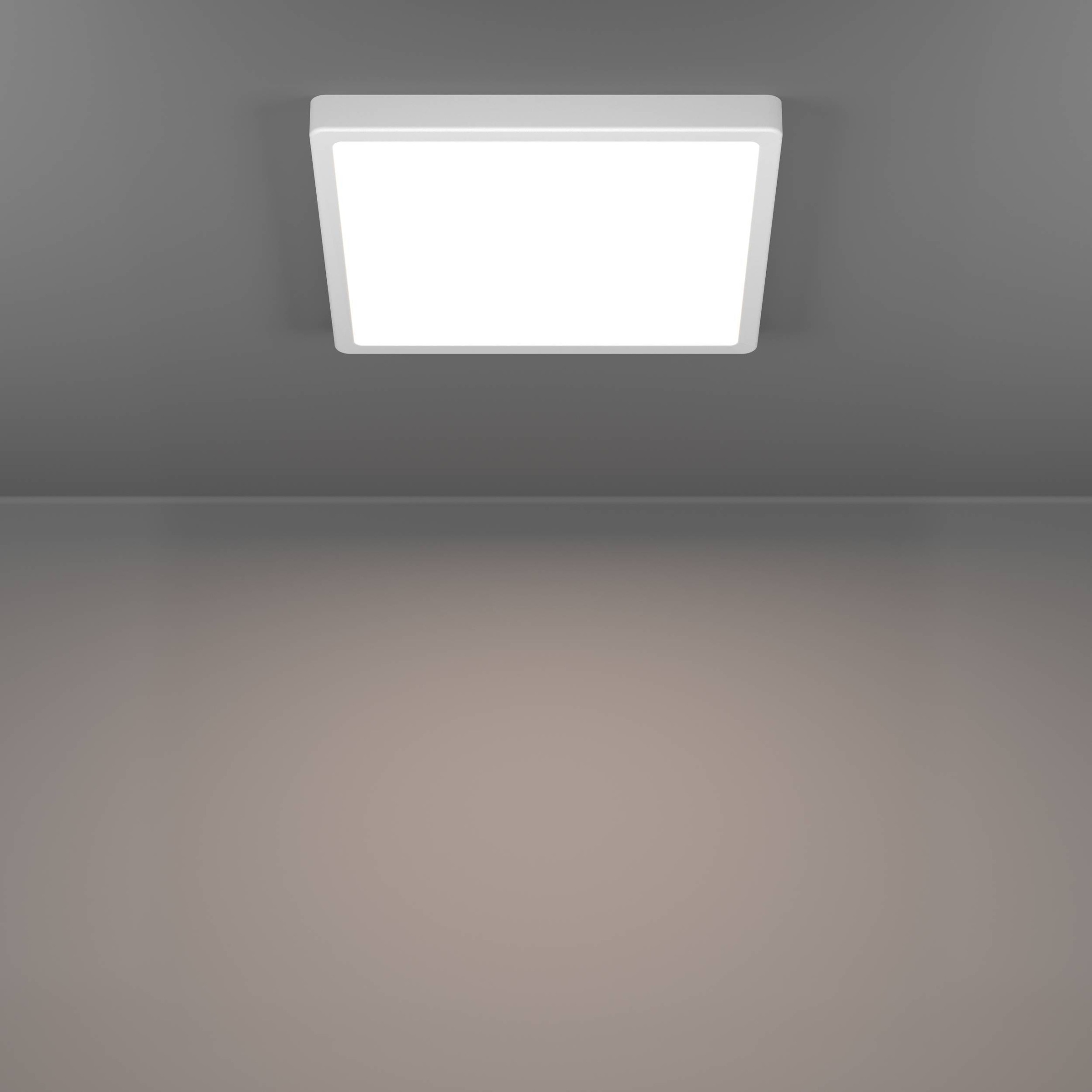 EGLO Aufbauleuchte »Fueva 6 Deckenleuchte, Aufbaulampe, Kunststoff, Deckenbeleuchtung« LED-Modul 1 Stk. Kaltweiß | Neutralweiß | Warmweiß Aufbauleuchte - L29 x B29 x H2,5 cm - weiß - 13W inkl.