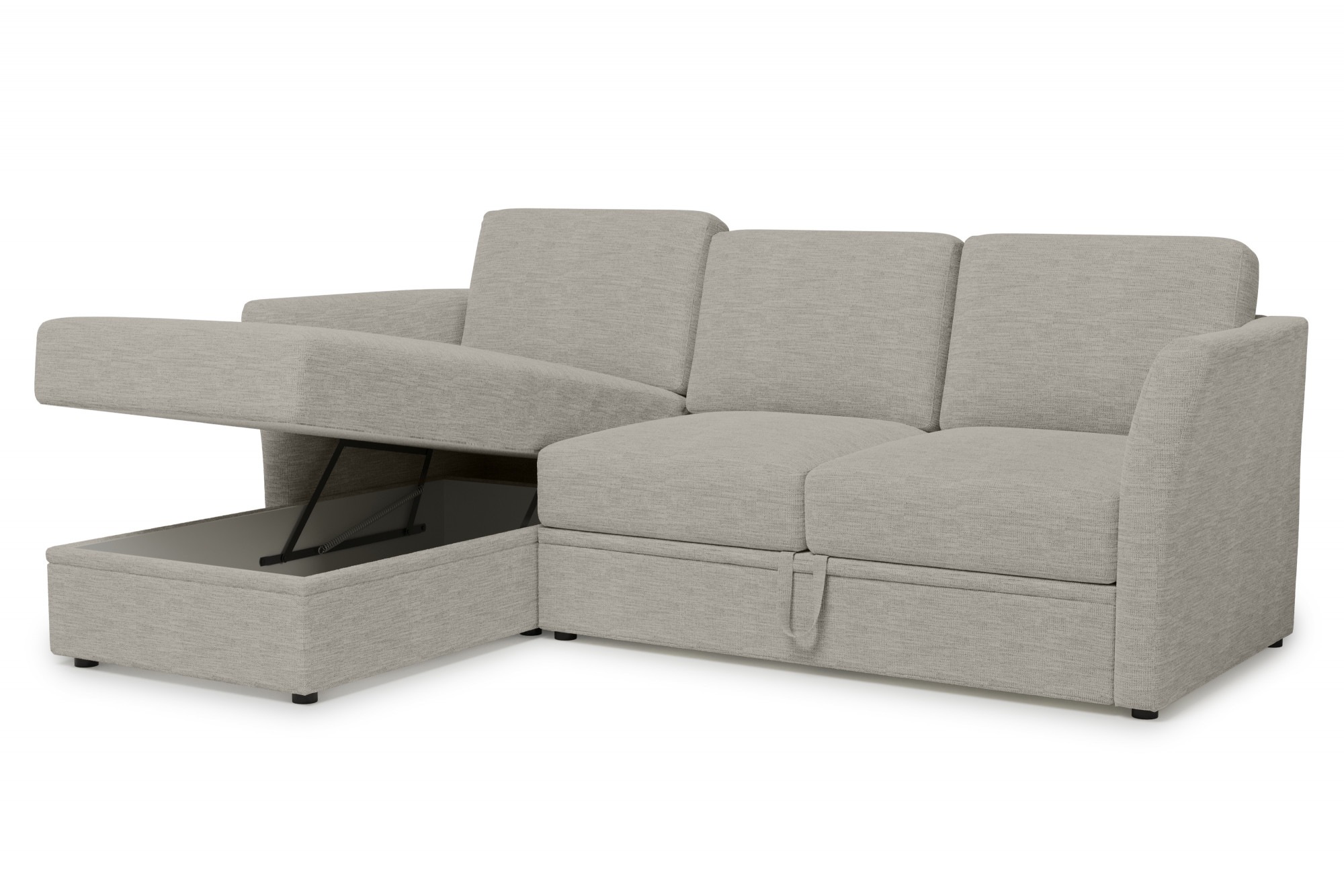 Home affaire Ecksofa »Lavars, L-Form, Schlafsofa«, mit Bettfunktion und Stauraum, in zwei verschiedenen Bezugsqualitäten
