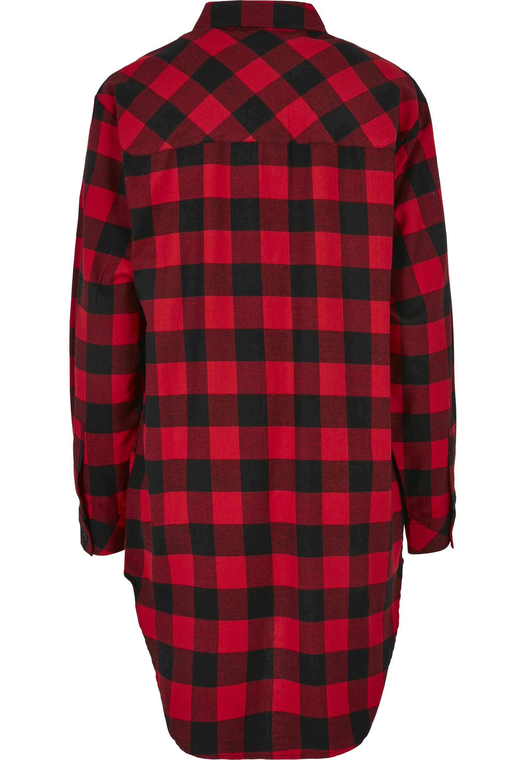 URBAN CLASSICS Shirtkleid "Urban Classics Damen Ladies Oversized Check Flan günstig online kaufen