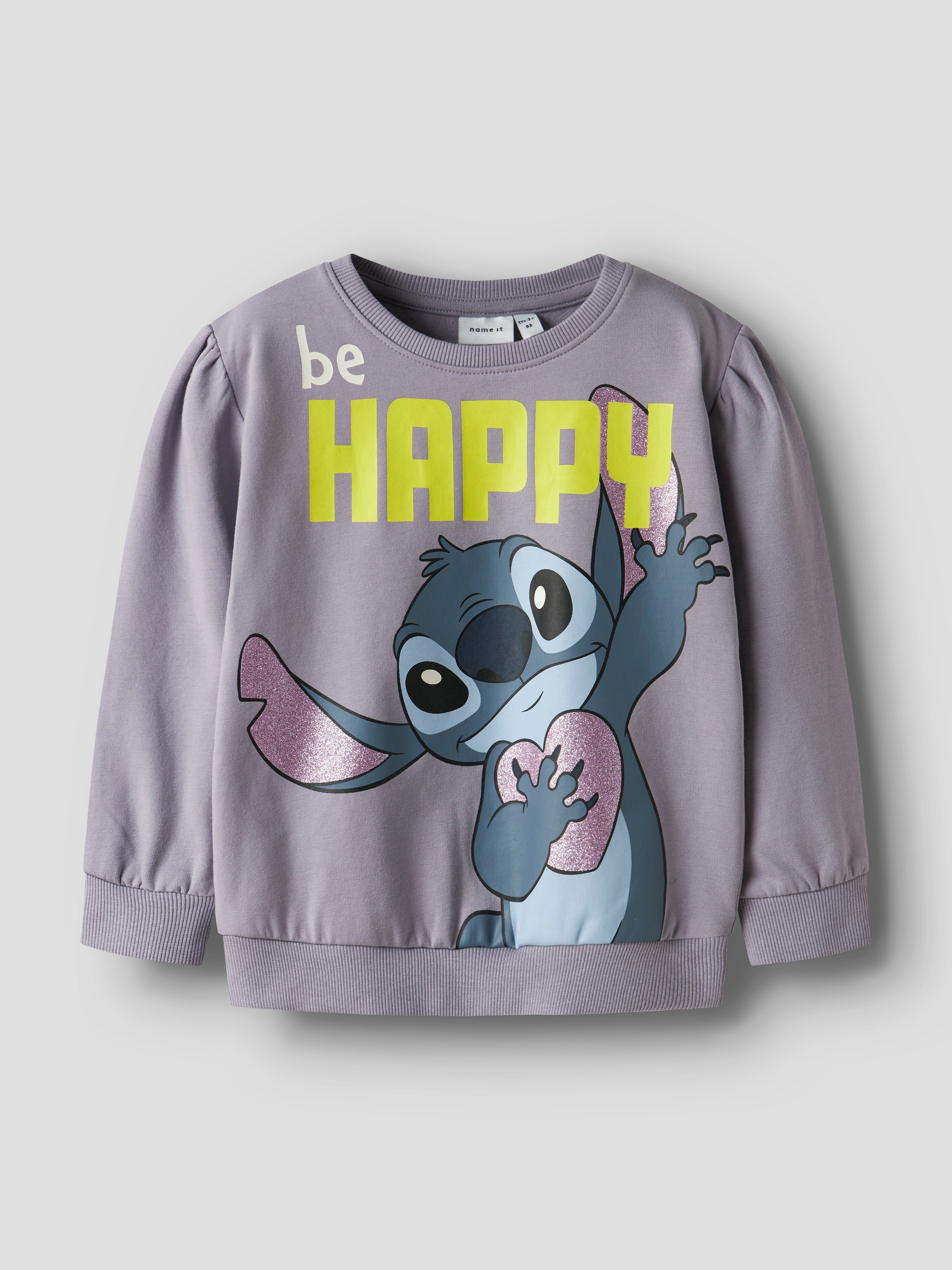 Name It Sweatshirt »NMFDIDI STITCH SWEAT UNB NOOS WDI«, mit Glitzerprint für einen funkelnden und coolen Loo

