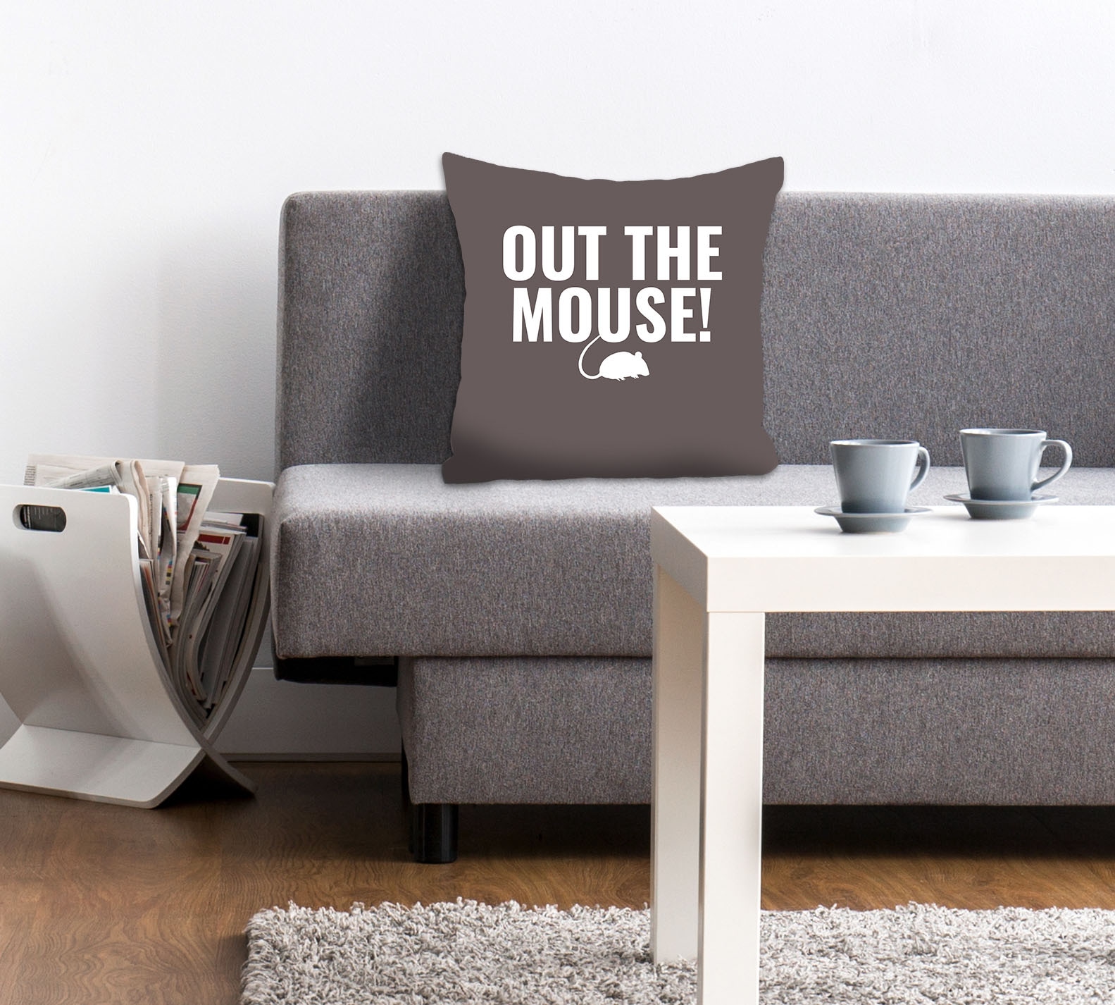 queence Dekokissen "OUT THE MOUSE" Kissenhülle ohne Füllung, 1 Stück günstig online kaufen