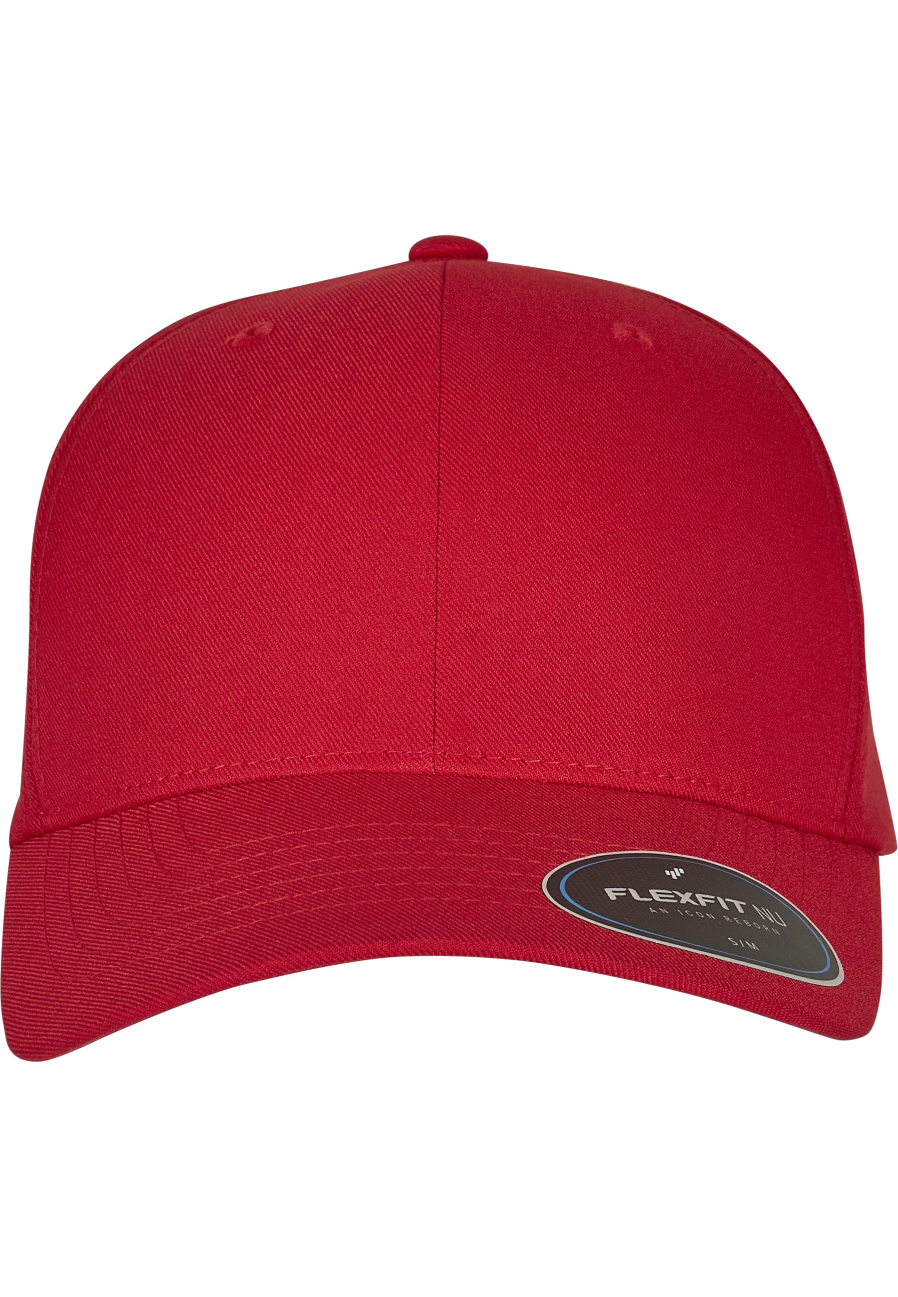 FLEXFIT Flex Cap "Flexfit Accessoires FLEXFIT NU CAP"rot, Gr. S, unifarben, 79% Polyester, 18% Viskose, 3% Elasthan, Caps