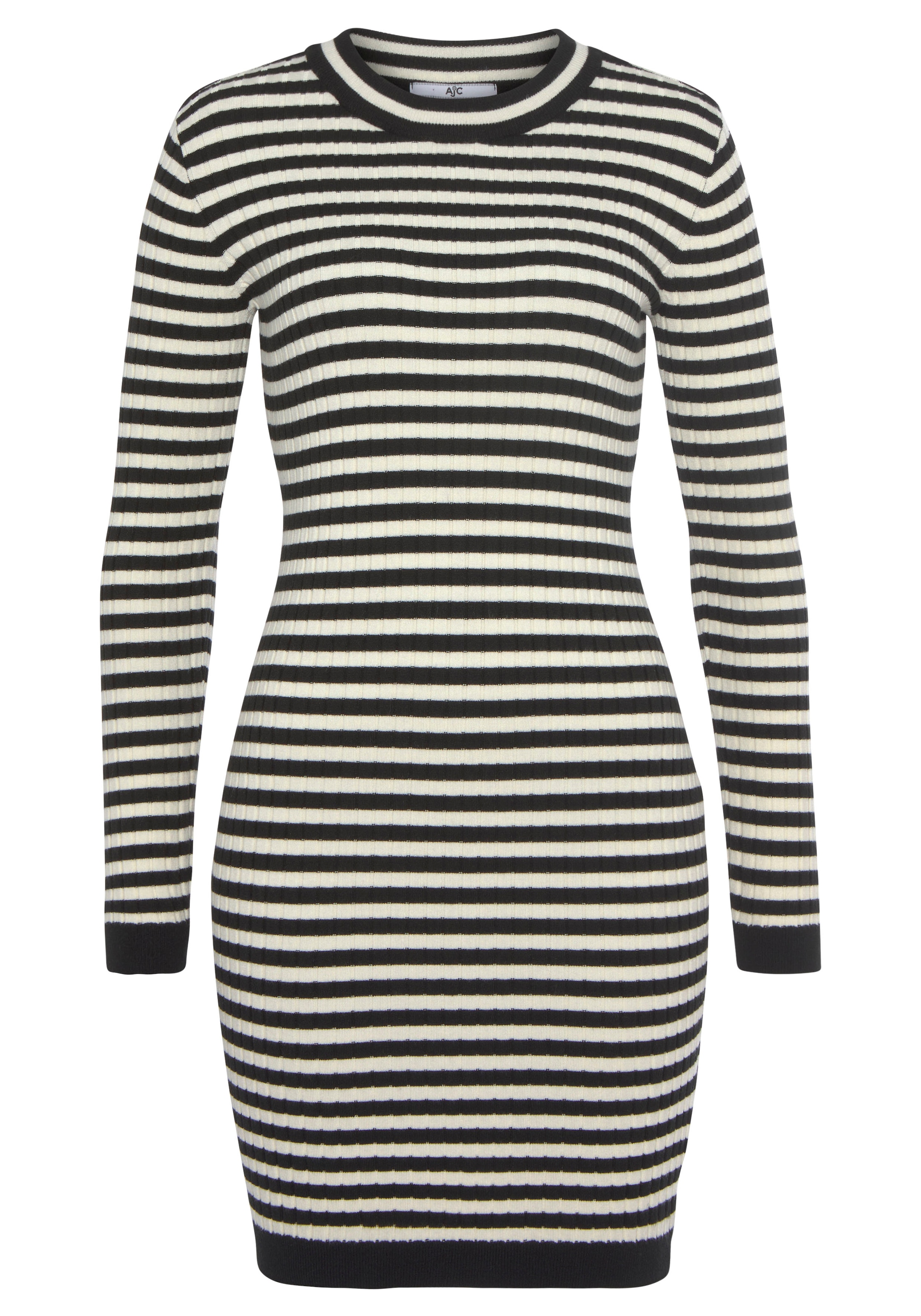 AJC Strickkleid, in Streifen-Look