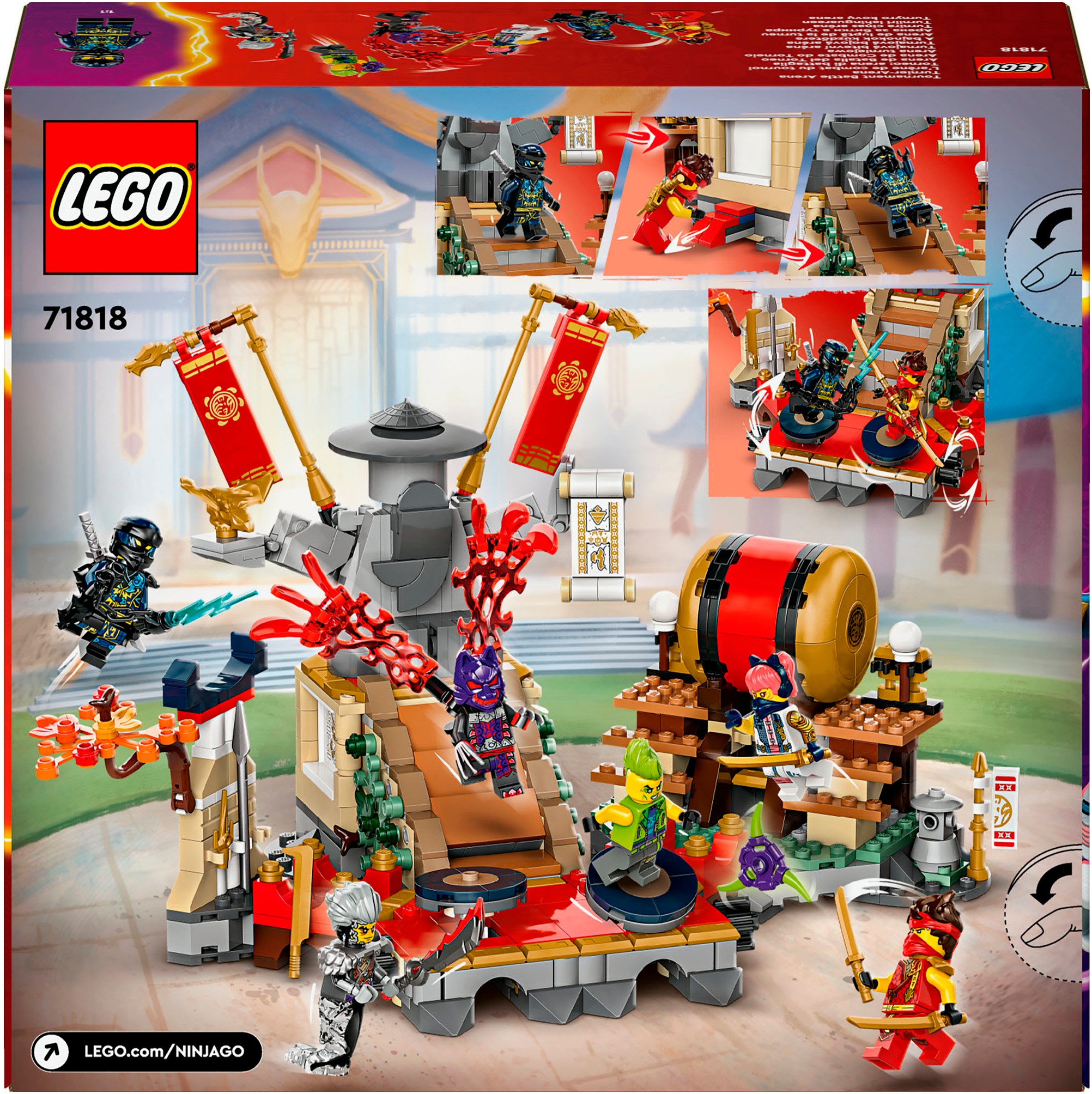 LEGO® Konstruktionsspielsteine »Turnier-Arena (71818), LEGO Ninjago«, (659 St.), Made in Europe
