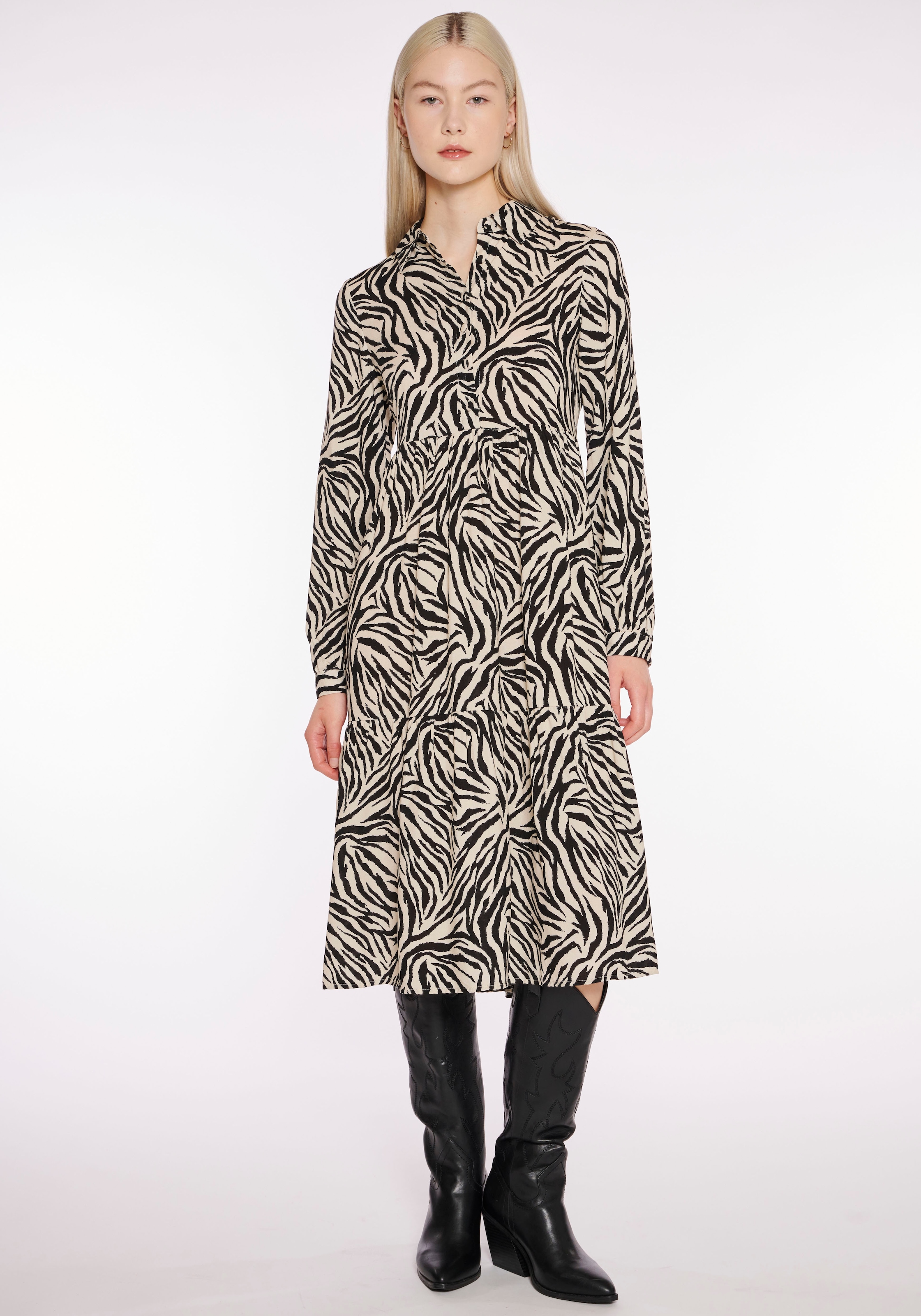 HaILY’S Maxikleid "MD V DR Mi44ri" Sommerkleid, mit Volant günstig online kaufen