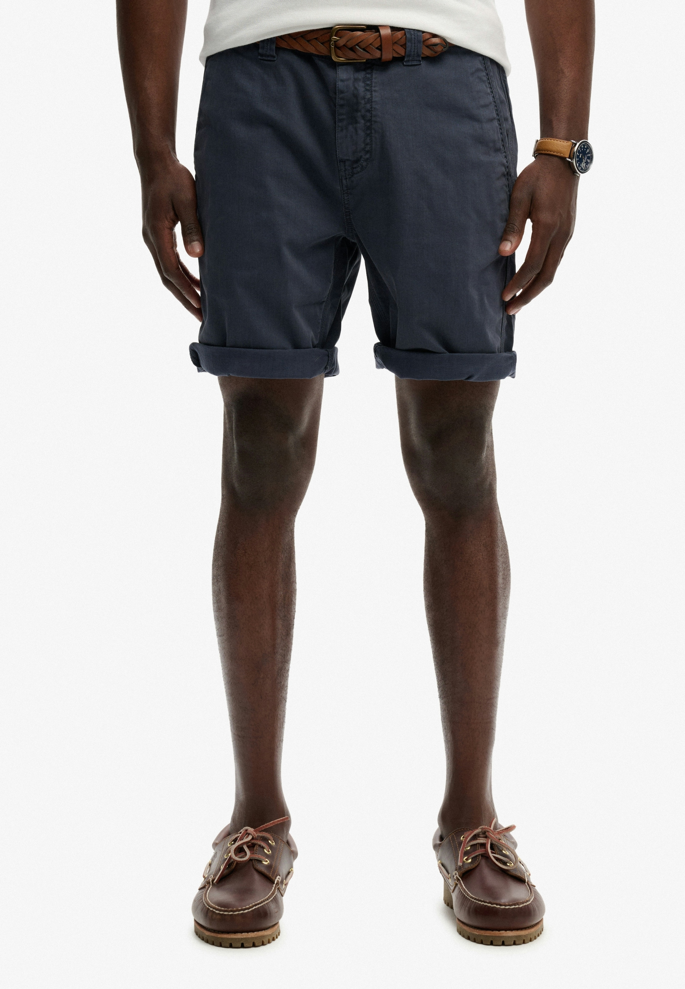 Superdry 1100000002199 "UTILITY CHINO SHORT" mit Baumwollmischung, Relaxed Fit, knielang, aus Webmaterial