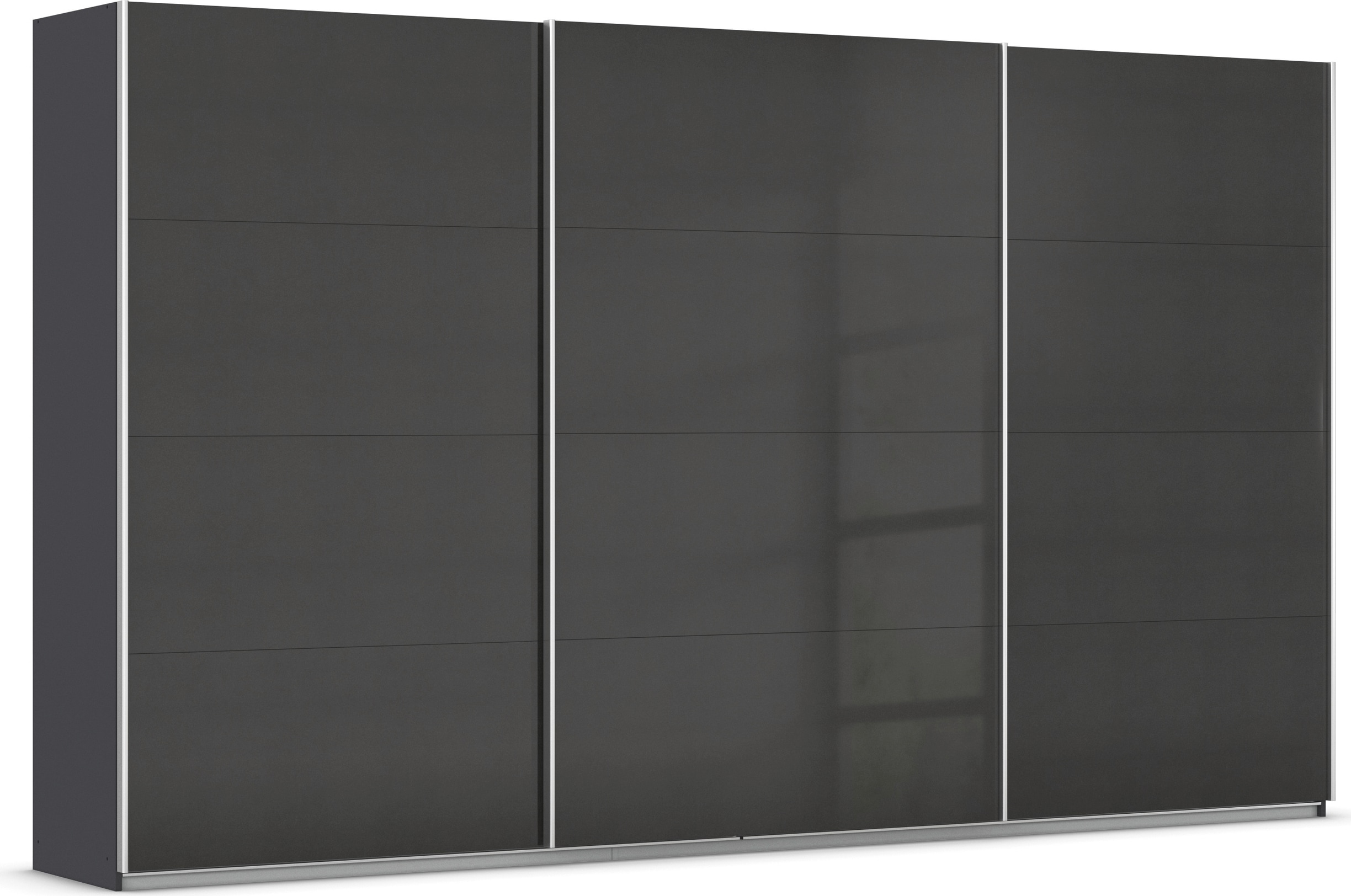 OTTO home Schwebetürenschrank "Kleiderschrank Schrank Garderobe AGORDO mit Dekor- oder Hochglanzfront" Breiten 203/271/315/360 cm in drei Griff-Farben - NEU: Farbe SCHWARZ, in 4 Breiten und 2 Höhen MADE IN GERMANY
