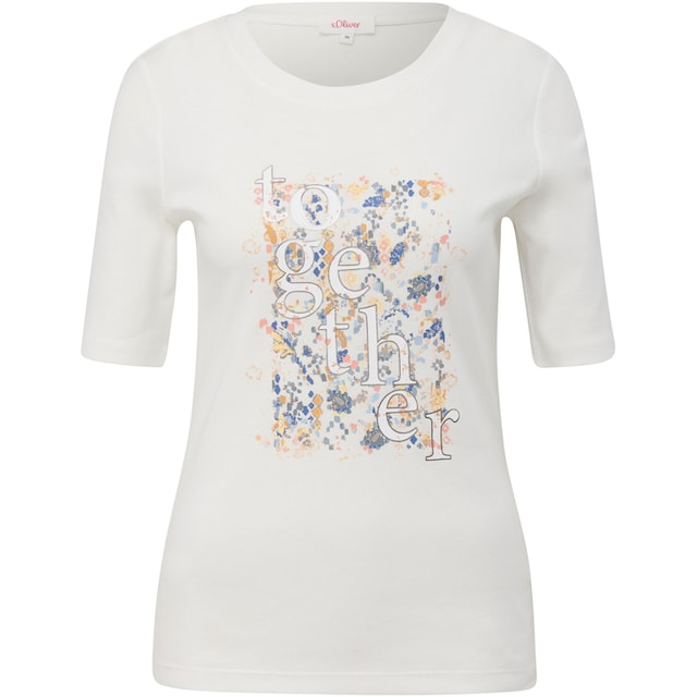 s.Oliver T-Shirt, mit Rundhalsausschnitt kaufen | BAUR