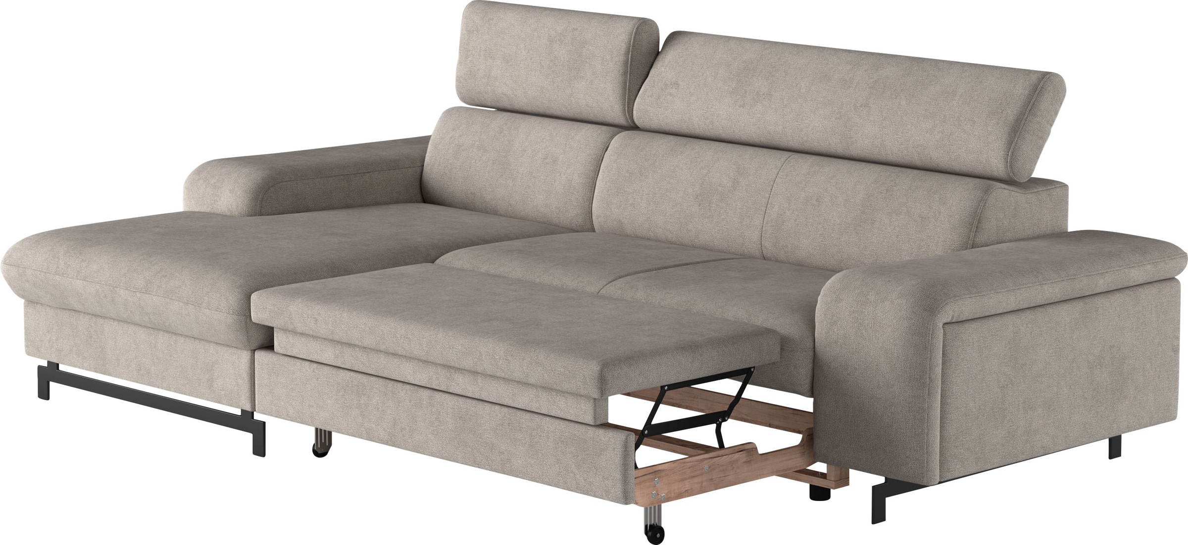 COTTA Ecksofa »Emma L-Form«, mit Kopfteilverstellung, wahlweise mit Bettfunktion & Bettkasten