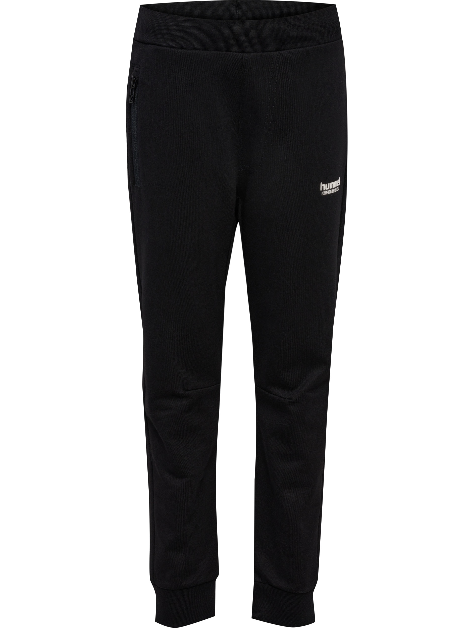 hummel Jogginghose "hmlJR REGULAR ADJ WAIST PANTS" mit Seitentaschen mit Reißverschlüssen, aus weichem Sweatstoff