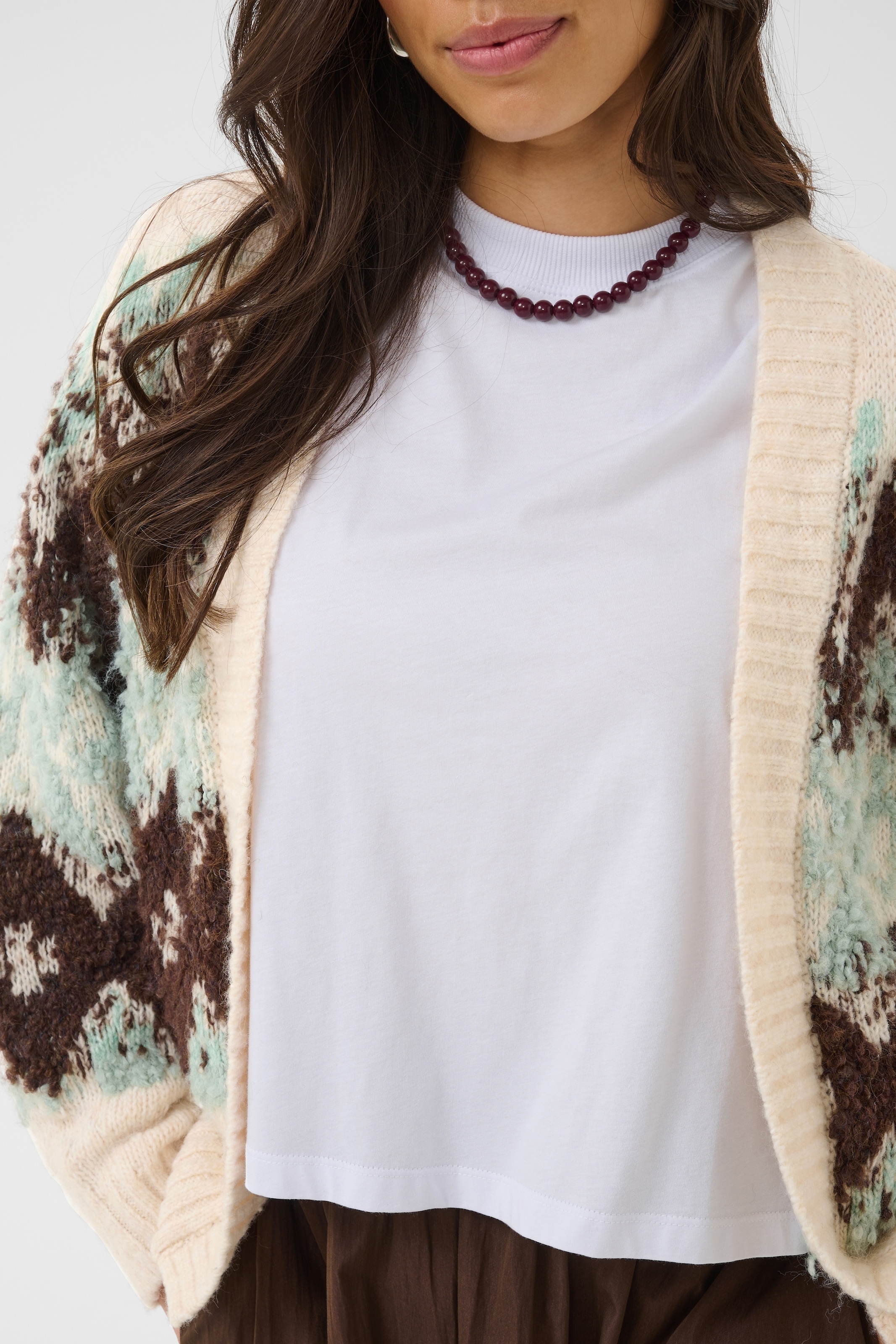 Saint Tropez Strickjacke »TuskaSZ Cardigan« Materialmix, Regular fit