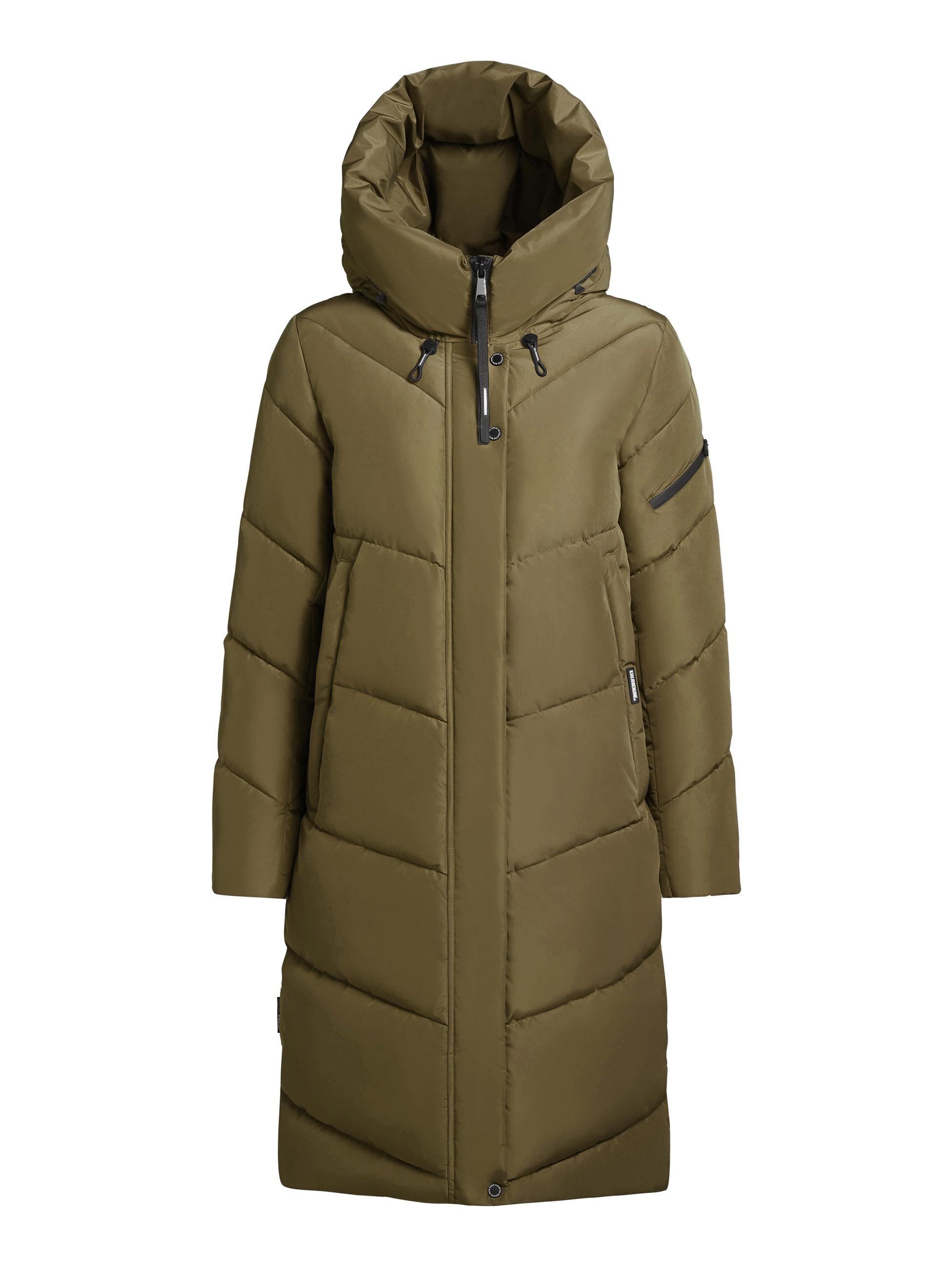 khujo Steppmantel »Jange-YM«, Warmer Wintermantel mit magnetischen Details