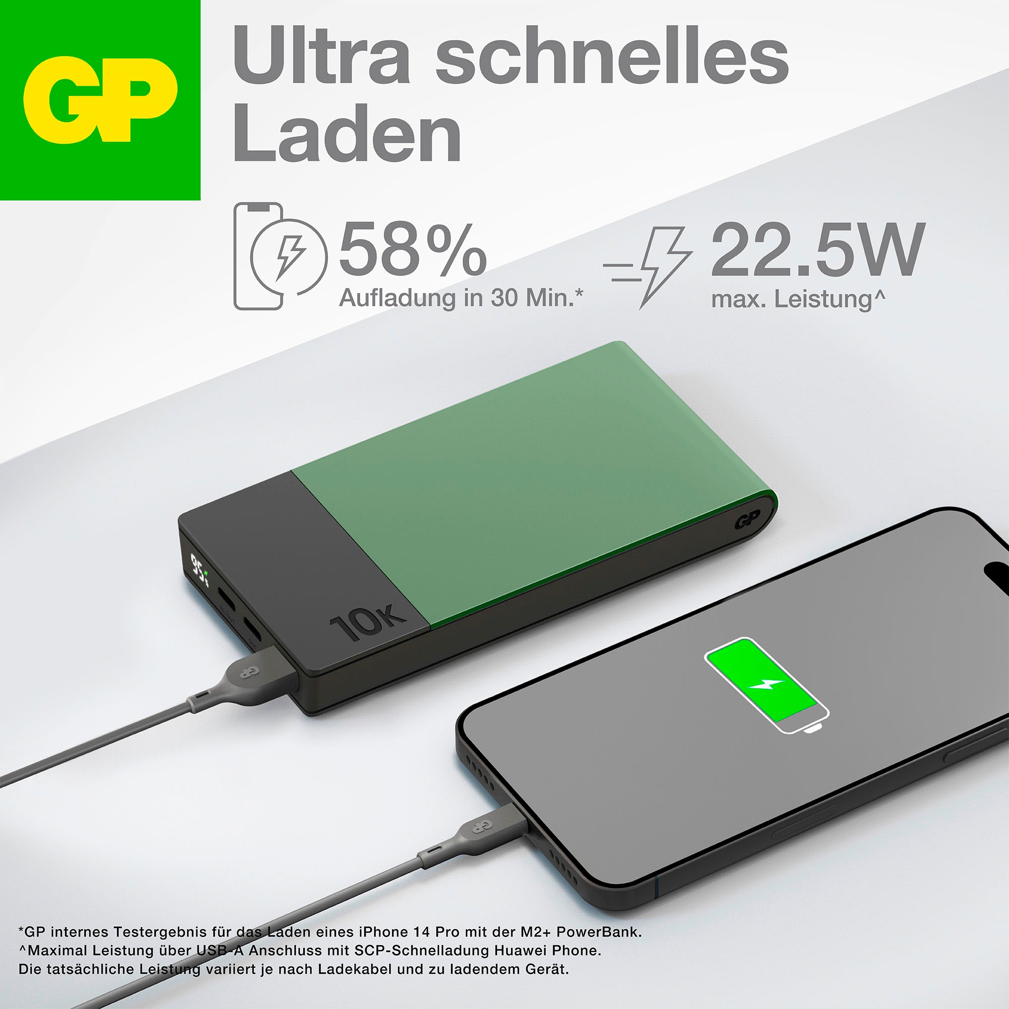 GP Batteries Powerbank »M2+, 10.000 mAh« 10.000 mAh