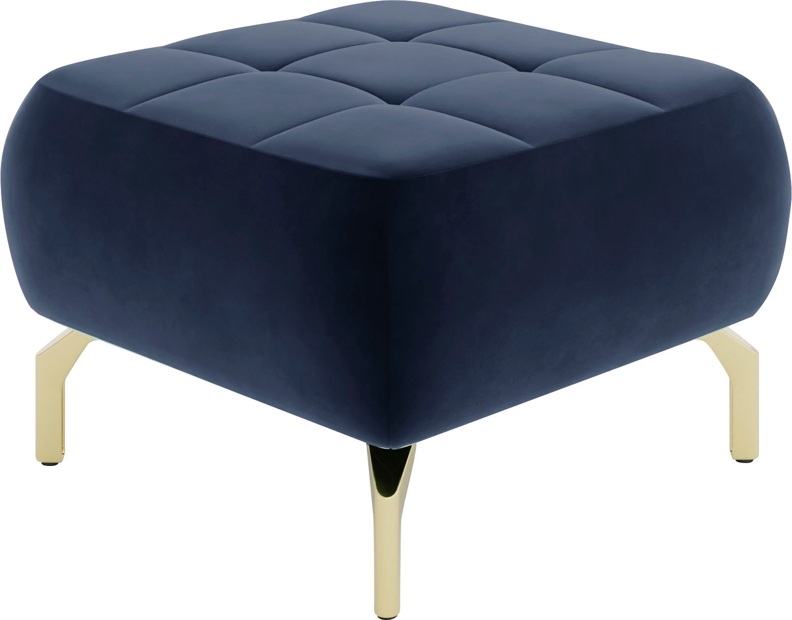 sit&more Polsterhocker »Orient 1«, goldfarbene Metallfüße