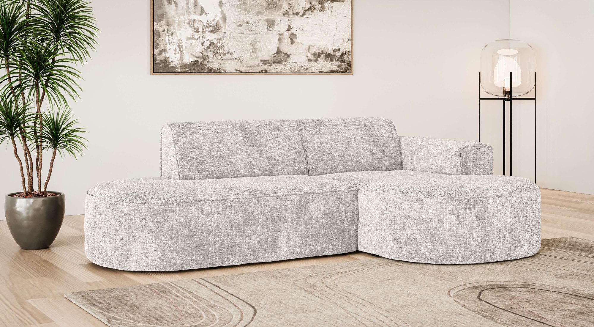 OTTO home Ecksofa "ADELLA XL Design-Sofa mit Recamiere rechts/links, 263/15 günstig online kaufen