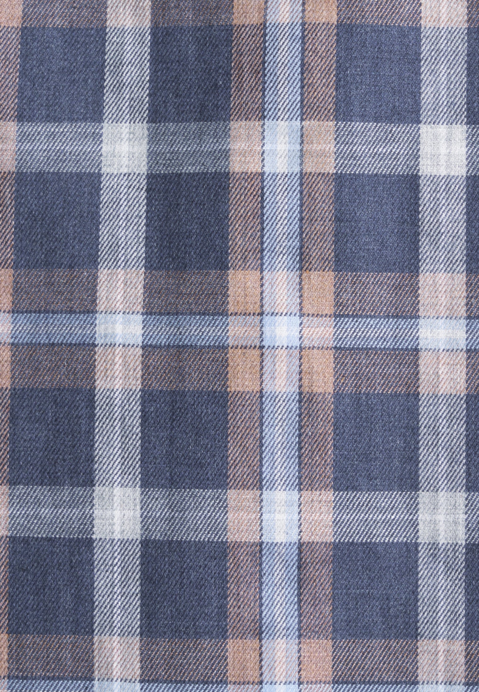 seidensticker Flanellhemd »Slim«, Slim Langarm Button-Down-Kragen Karo