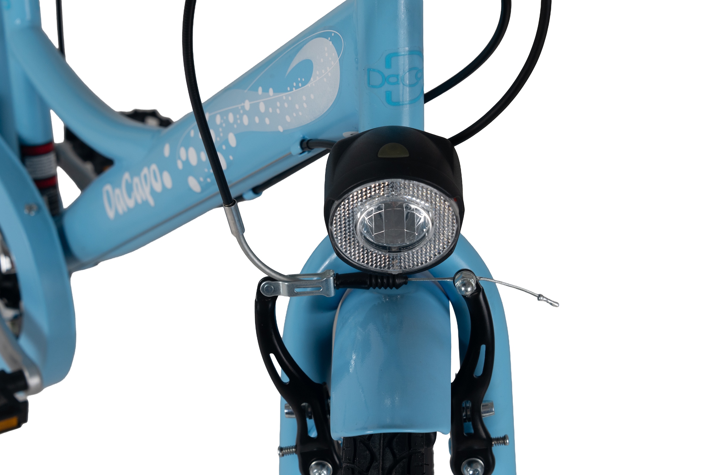 Dacapo Jugendfahrrad »DaCapo Kinderfahrrad 24'' Snow blau 6 Gänge RH 36 cm« 6 Gang Shimano Tourney Schaltwerk Kettenschaltung