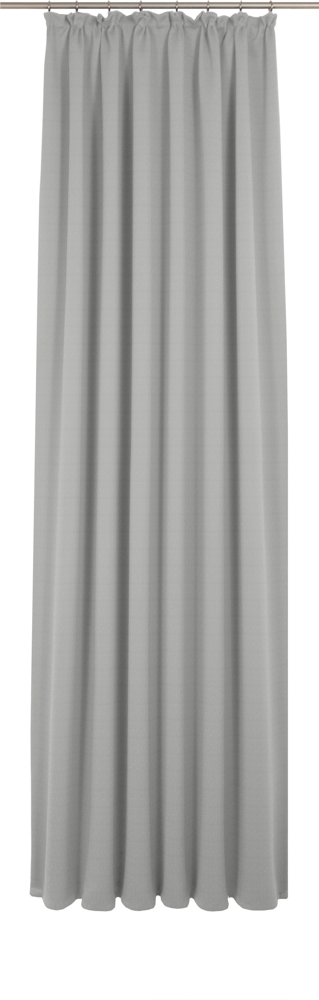 Adam "Uni Collection light, nach Wunschmaß" Kräuselband 1 Stk. tlg. aus 100% Bio-Baumwolle, Vorhang nach Wunschmaß