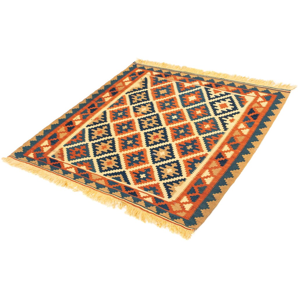 morgenland Wollteppich »Kelim - Oriental quadratisch - 100 x 100 cm - beige«, quadratisch