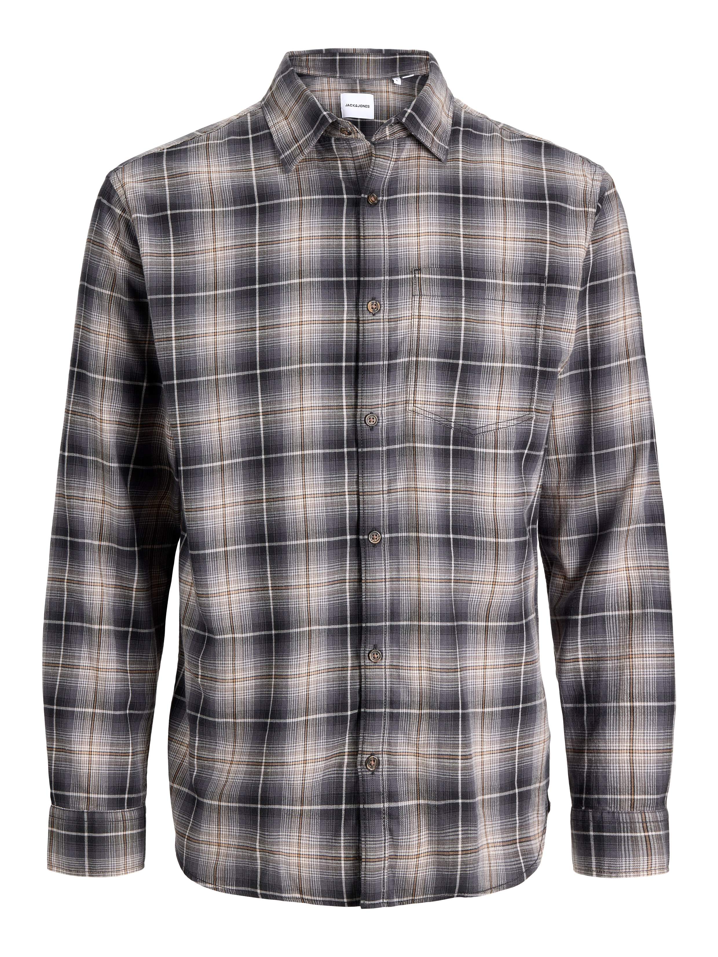 Jack & Jones PlusSize Langarmhemd "JJJAMES FLANNEL SHIRT L/S PLS" Baumwolle, regular fit