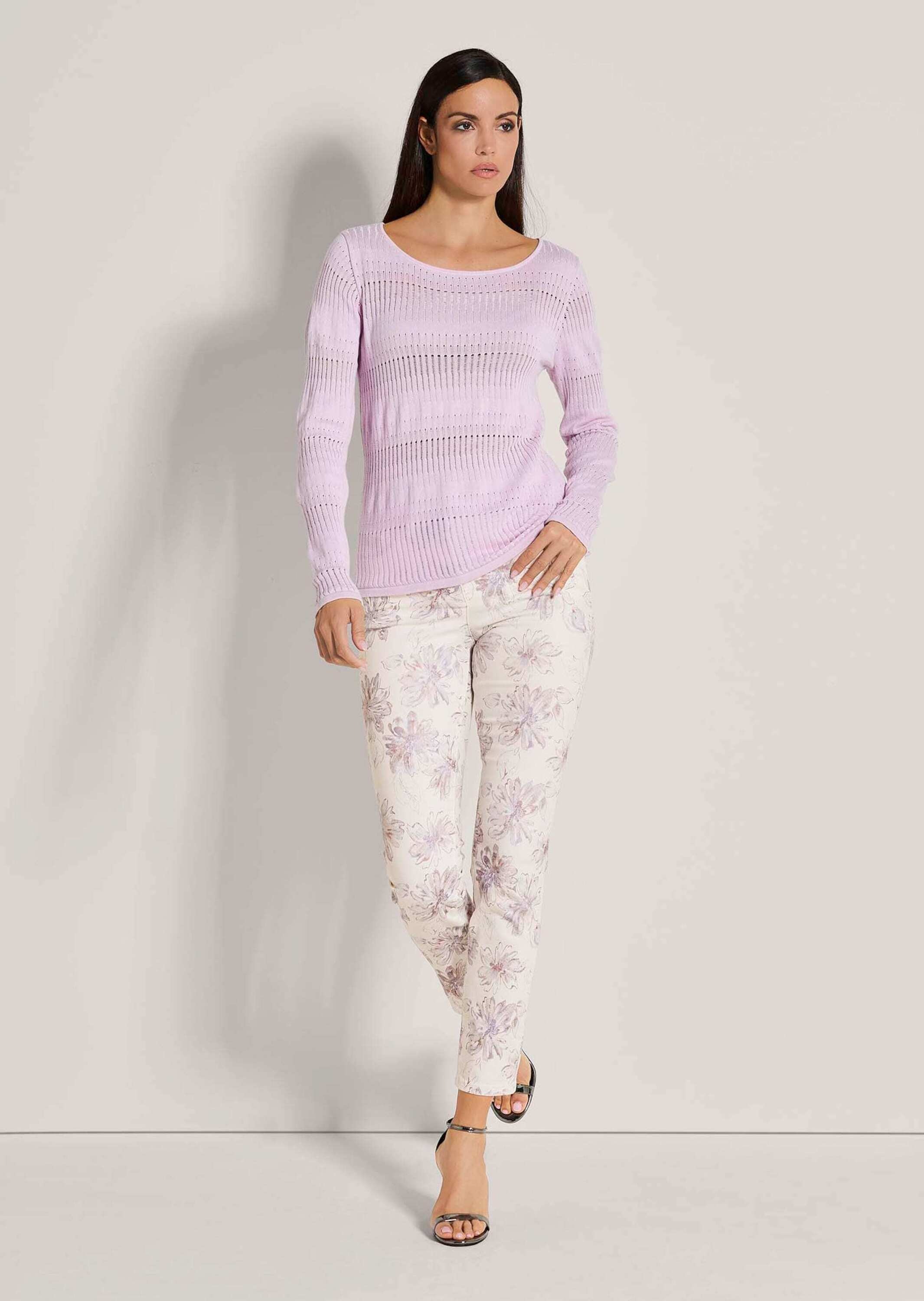 MADELEINE Longpullover "Pullover Rundhals-Pullover im Muster-Mix" günstig online kaufen