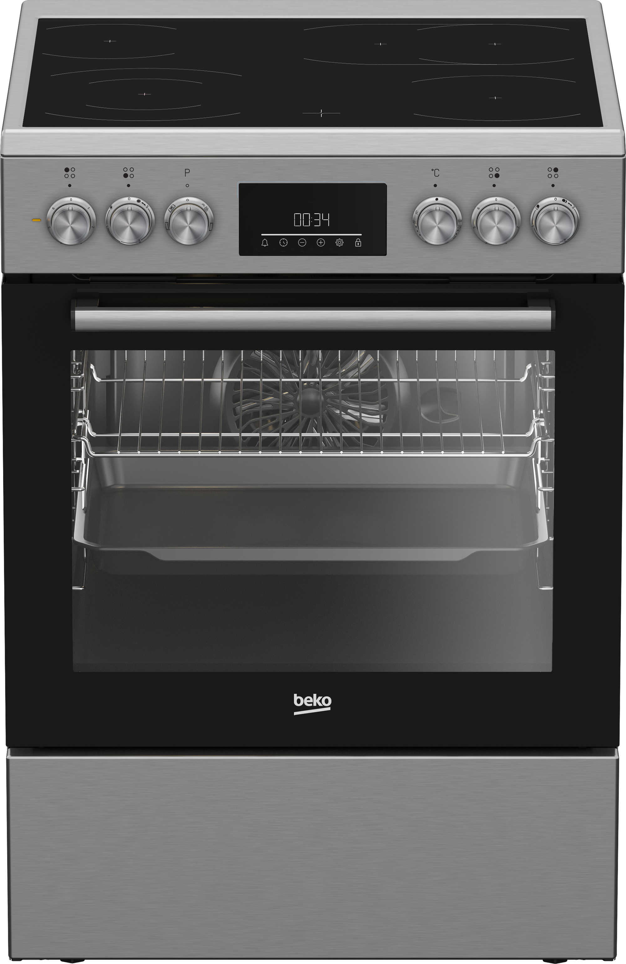 BEKO Elektro-Standherd "FBM67320XS"edelstahl, Herdsets, SteamShine – Die Dampfreinigung des Backofens