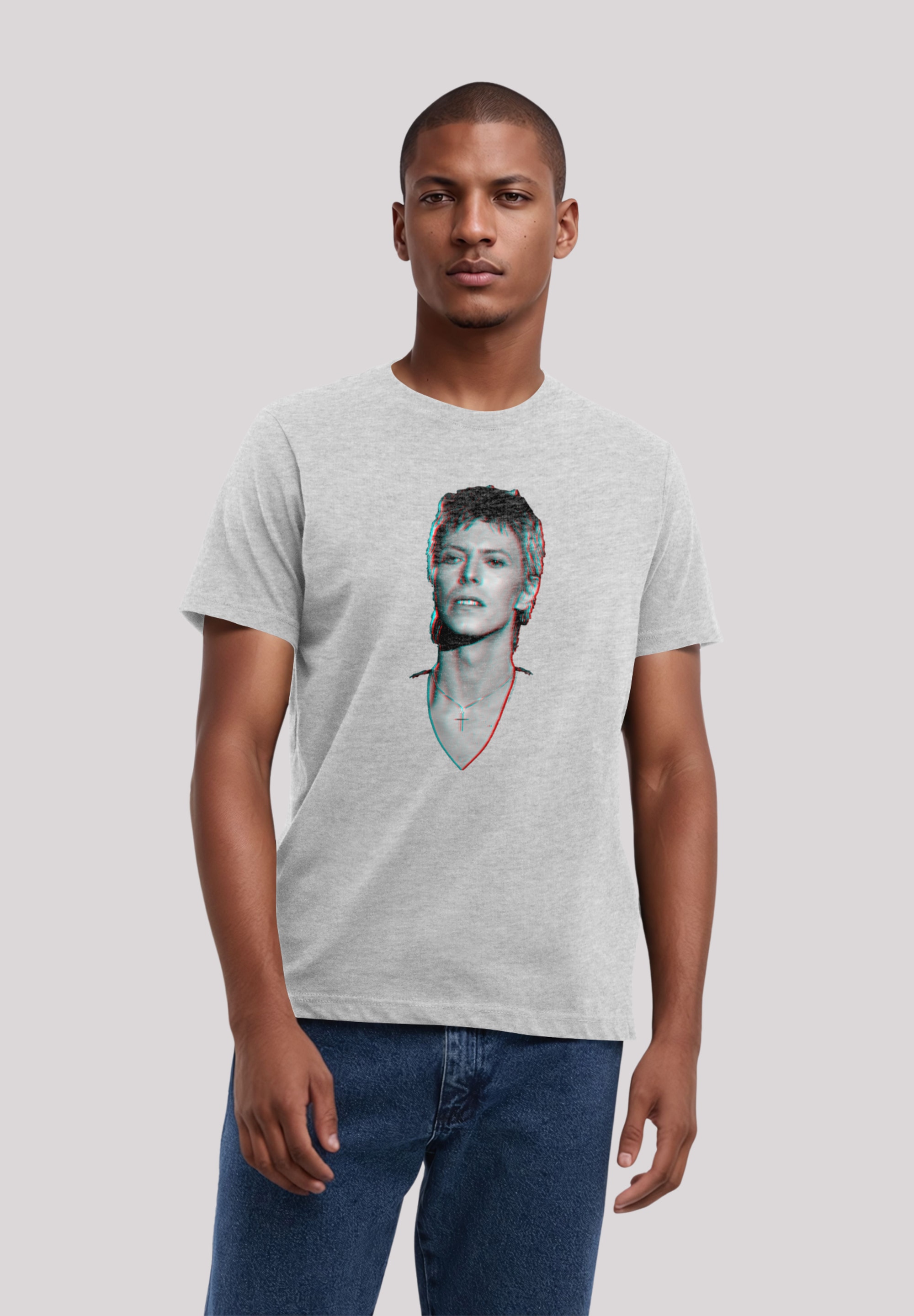 F4NT4STIC T-Shirt "TV Times Pop Star David Bowie Portrait 1977", Premium Qu günstig online kaufen