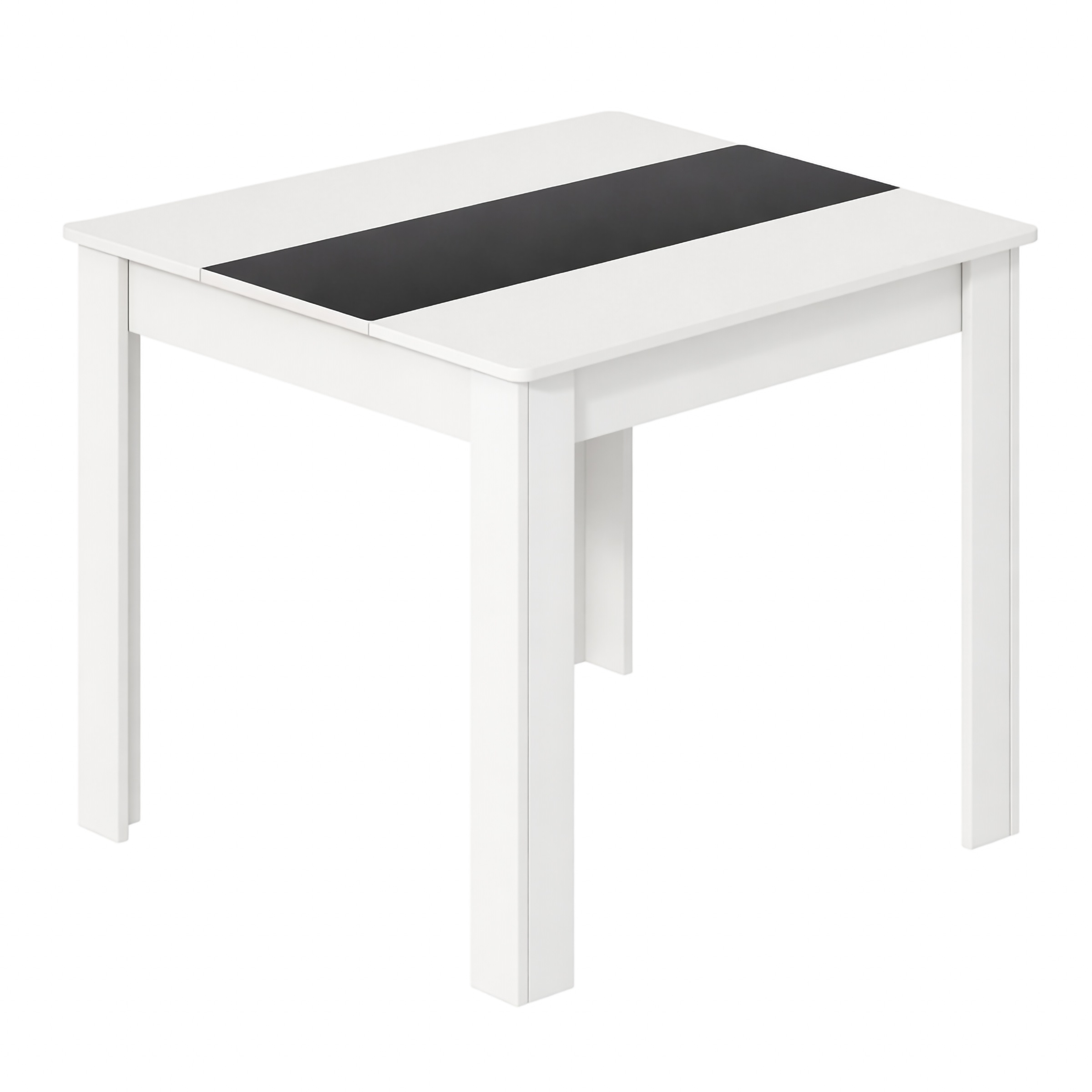 Esstisch VCM "Esstisch Küchentisch B. 80 x T. 50 cm Disalo", schwarz (weiß, anthrazit), B:80cm T:50cm, Tische, Esstisch