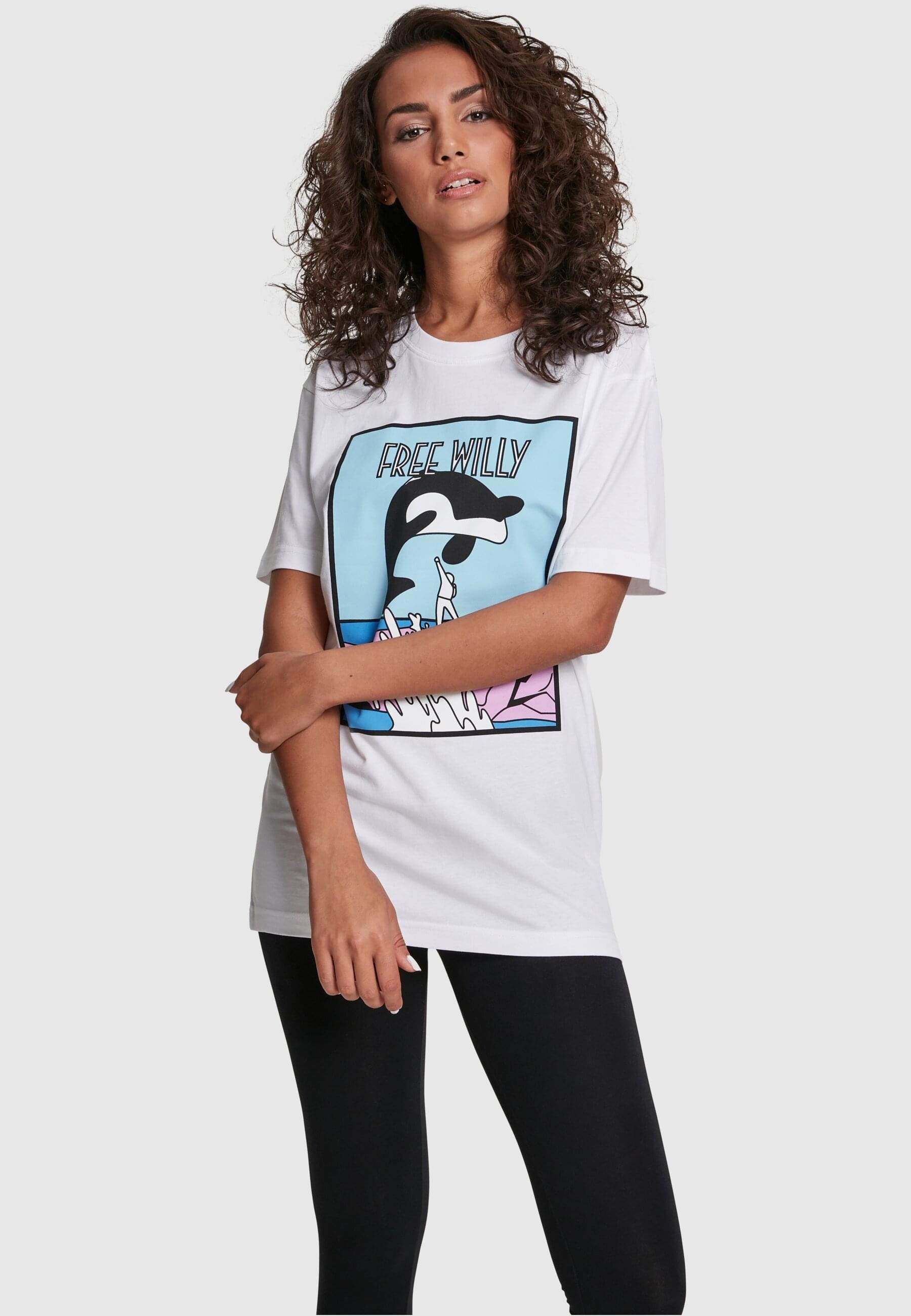 MisterTee T-Shirt »MisterTee Damen Ladies Free Willy Tee«, (1 tlg.)
