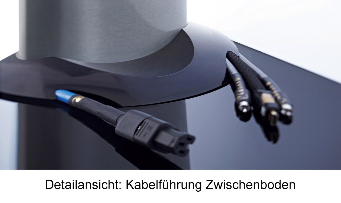 VCM Wohnzimmertisch »Universal TV Fernseh Ständer Standfuß Alu Zental« 1 Stk. tlg.