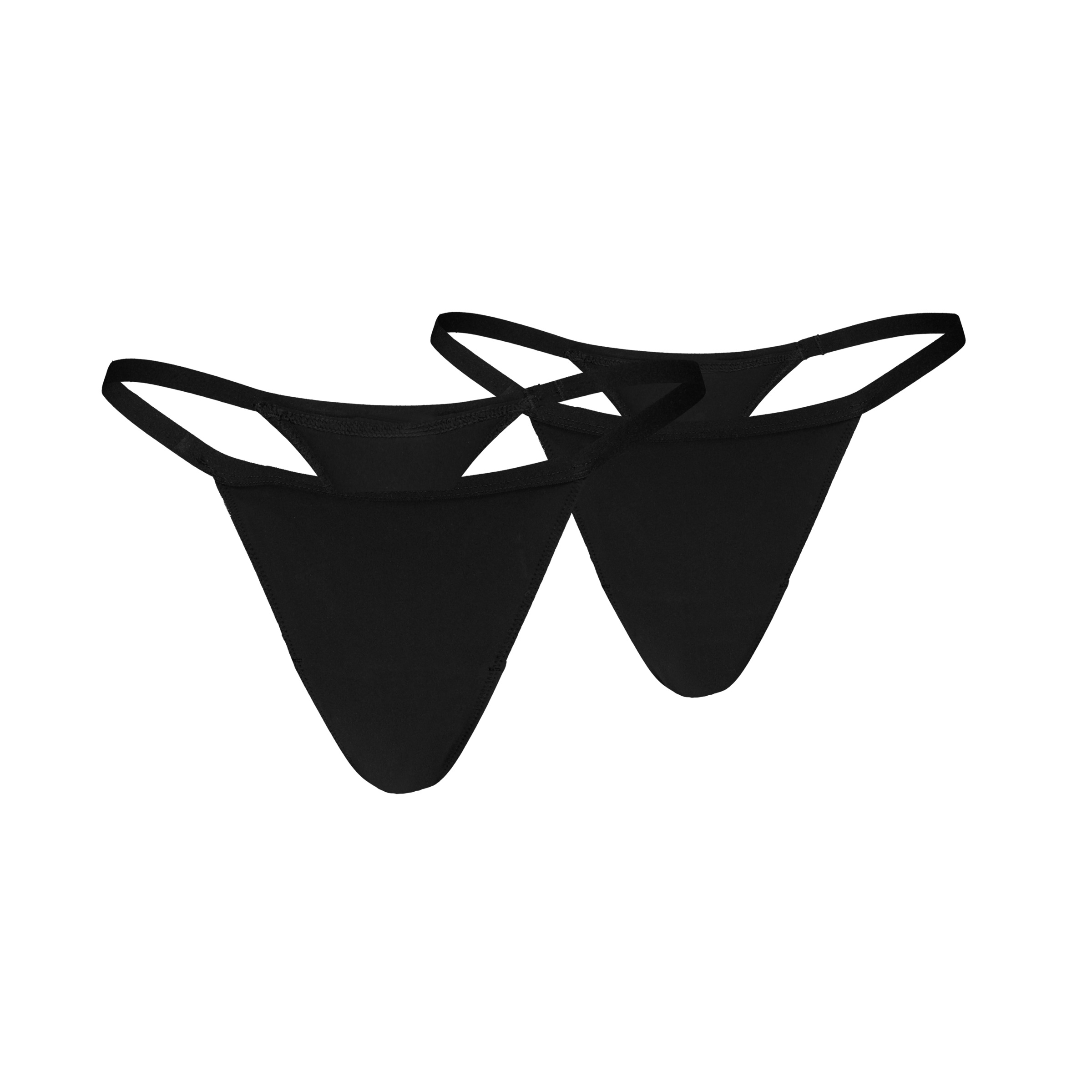 PUMA Damen String "PUMA WOMEN MICROFIBER TANGA STRINGS", Gr. Lschwarz, Microfaser, Obermaterial: 70% Polyamid, 30% Elasthan, Unterhosen, mit