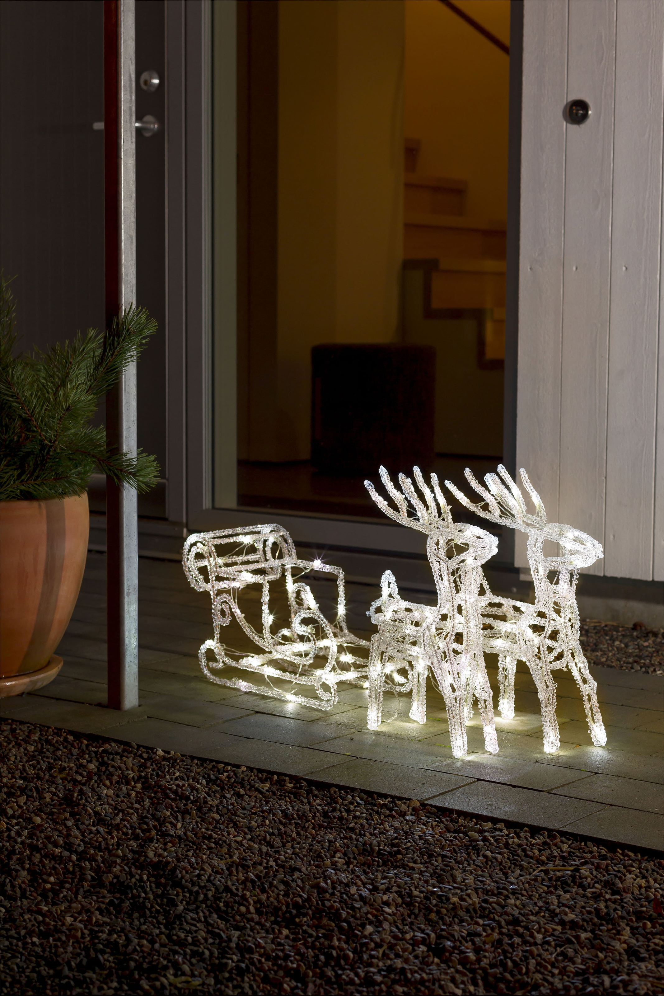 aussen«, Dioden weiße BAUR LED Acryl-Set 96 Weihnachtsfigur mit \