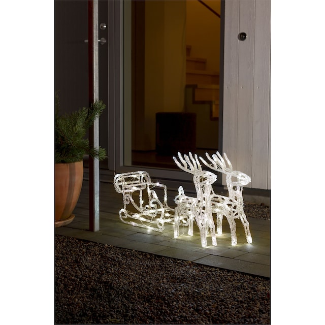 KONSTSMIDE Weihnachtsfigur »Weihnachtsdeko aussen«, LED Acryl-Set  \