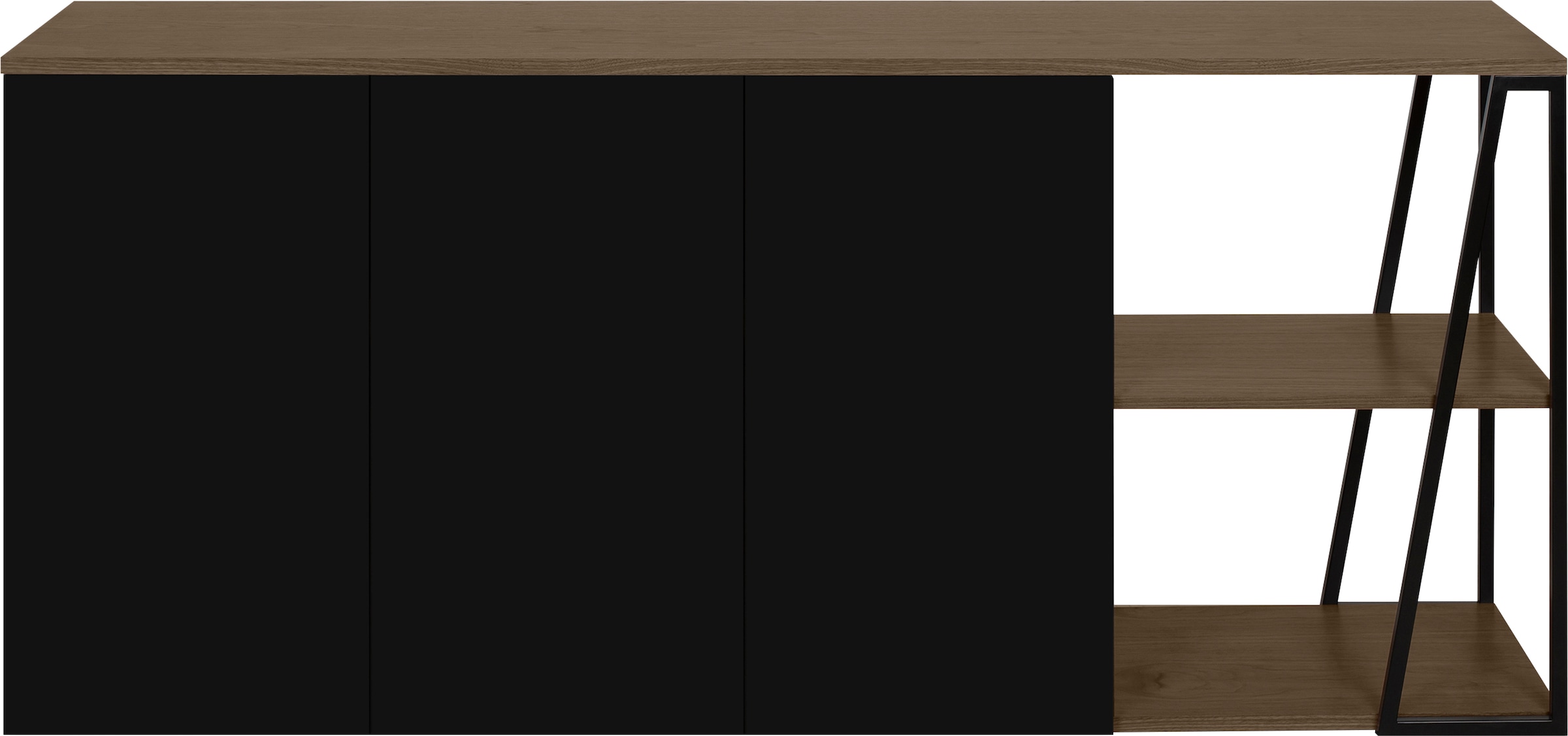 TemaHome Sideboard »Albi«, Kommode aus Echtholzfurnier mit Metallgestell, Breite 190 cm