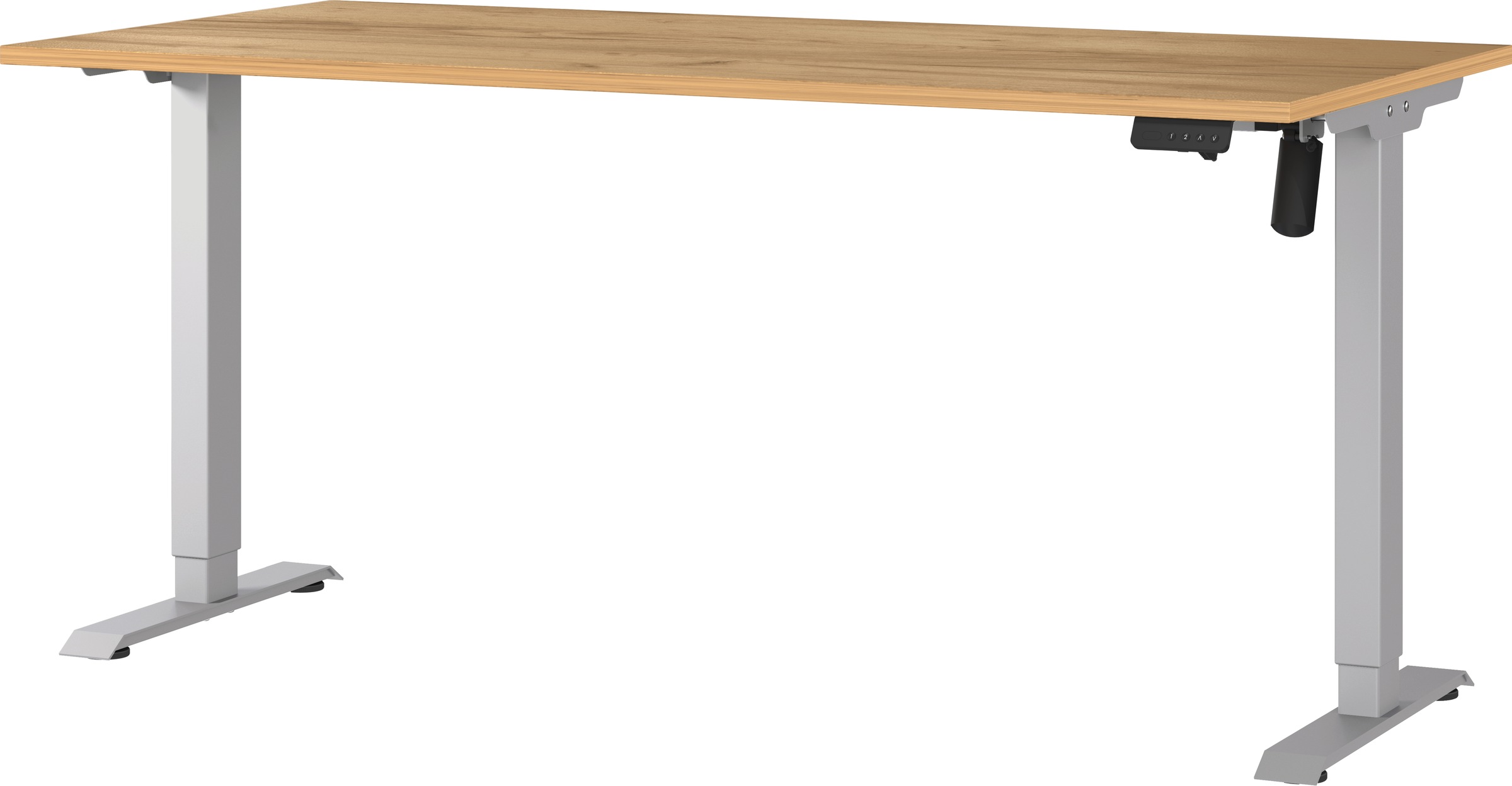 GERMANIA Schreibtisch "Boras" Breite 120/140/160/180 cm, Metallgestell, elektrisch höhenverstellbar