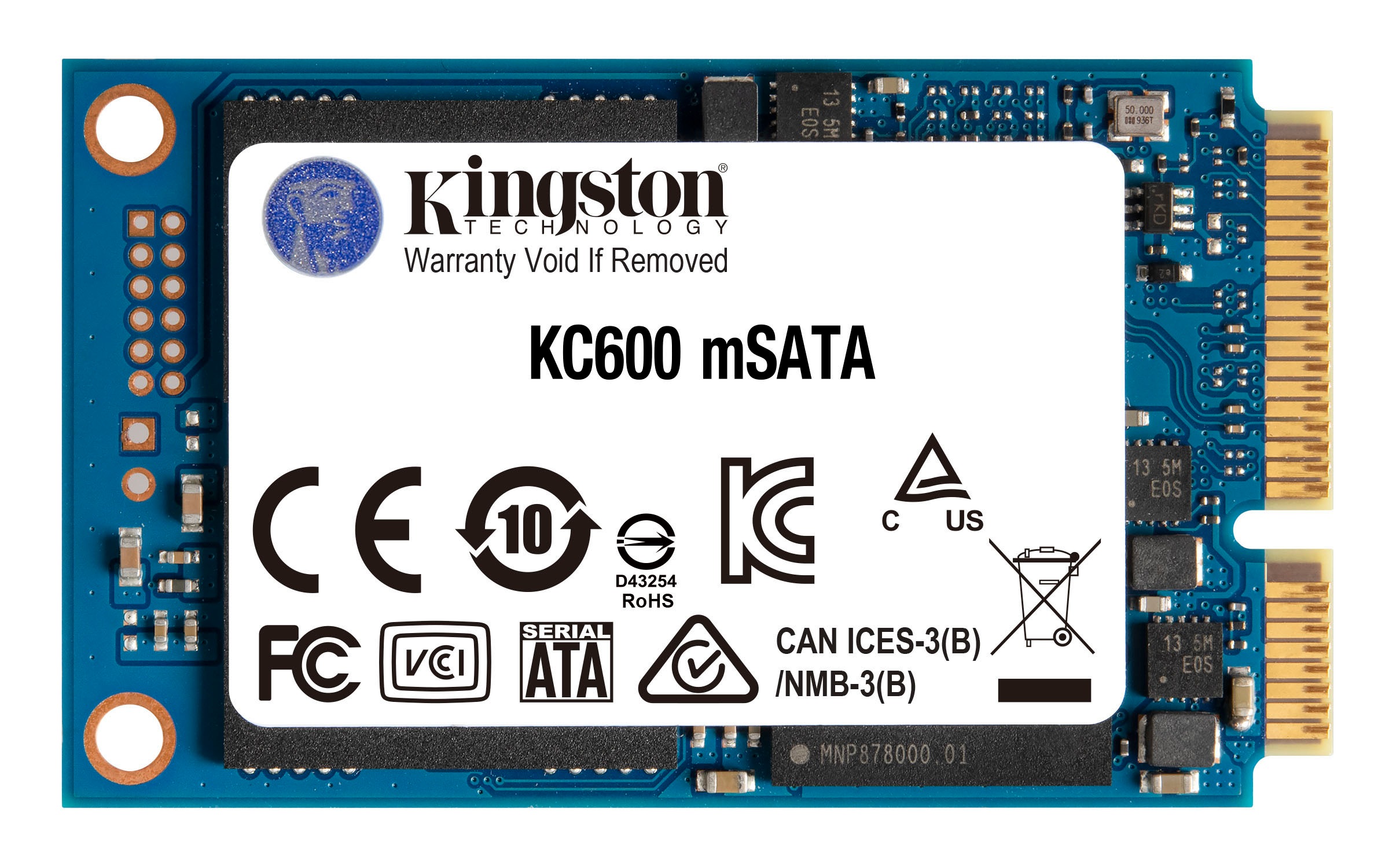 Kingston Interne SSD »KC600 mSATA 1TB« Anschlus...