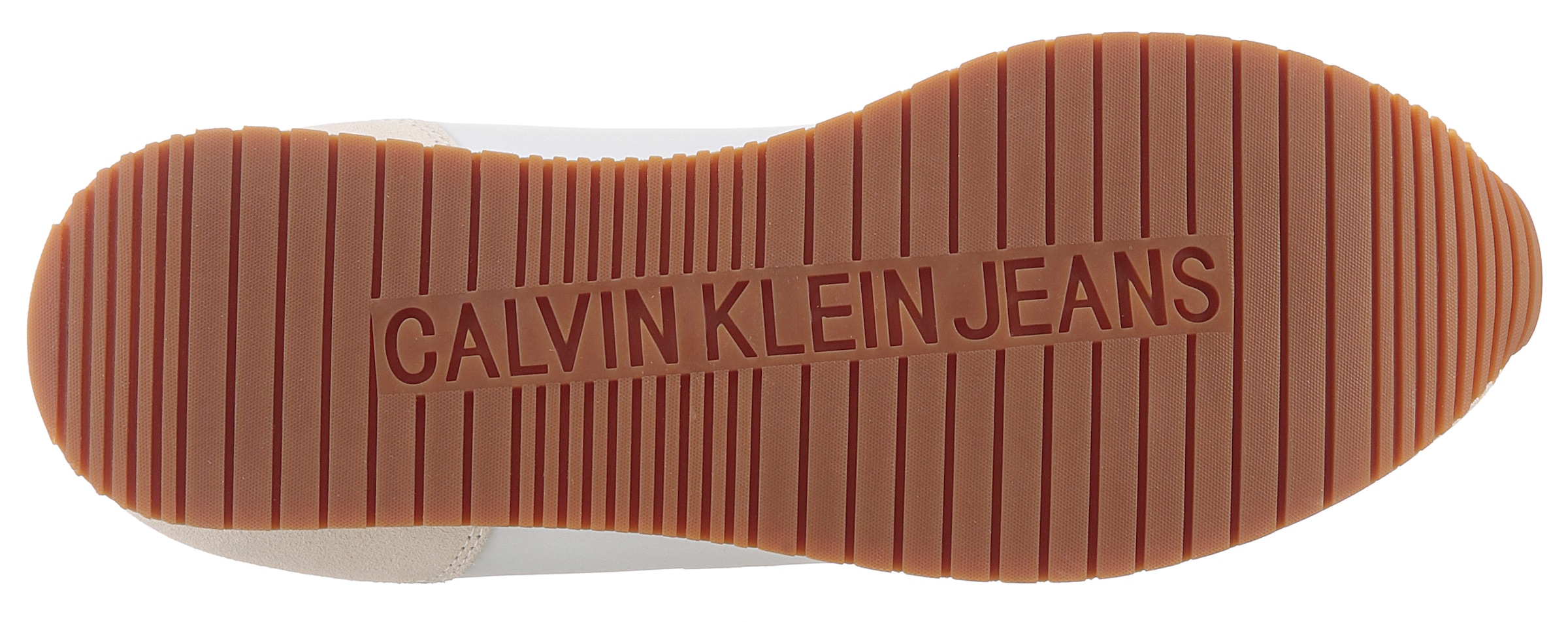 Calvin Klein Jeans Plateausneaker »RETRO RUNNER ICONIC SNK«, Freizeitschuh, Schnürschuh, Halbschuh mit seitlichem CK-Logo