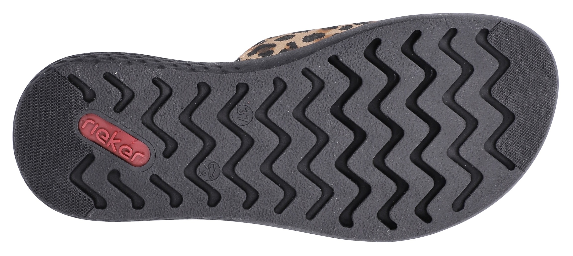 Rieker Pantolette  Sommerschuh, Hausschuh, Strandschuh mit bequemem Fußbett