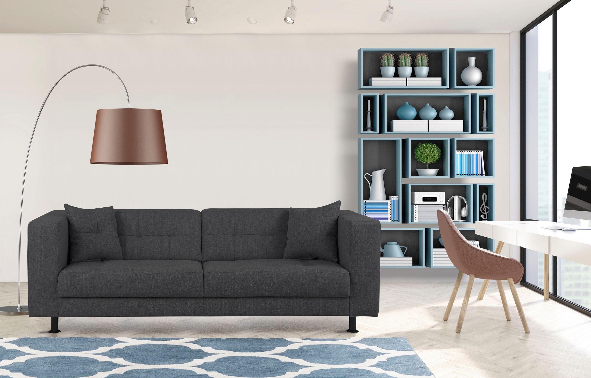 Home affaire 3-Sitzer "Bengo" mit Steppung im Sitz- und Rückenbereich, incl günstig online kaufen