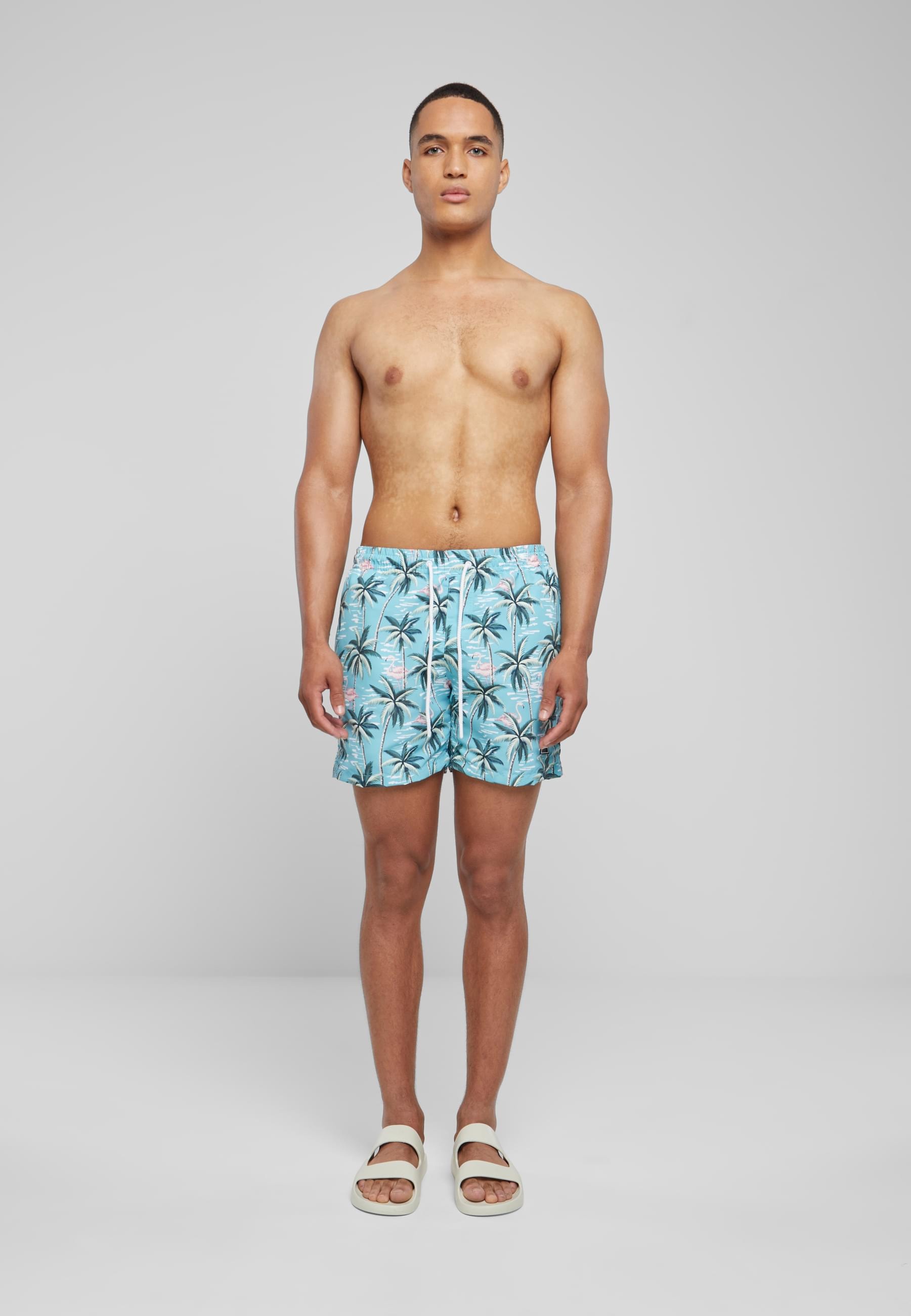 URBAN CLASSICS Badeshorts »Urban Classics Herren Pattern Swim Shorts«