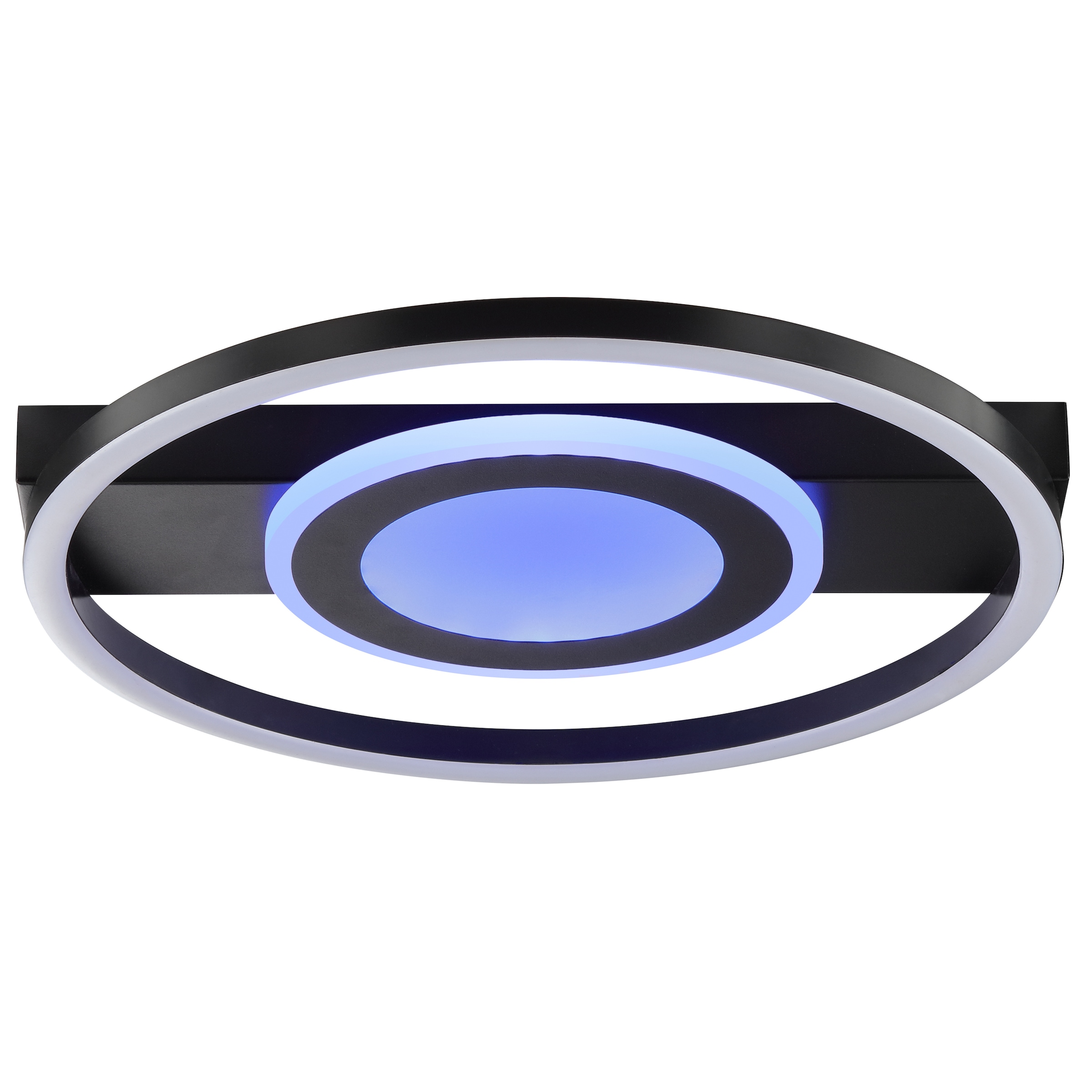 Brilliant LED Deckenleuchte »Maureen« LED-Modul 1 Stk. warmweiß - kaltweiß 37cm, 2300lm, 3000-6500K, dimmbar, CCT, RGB, schwarz