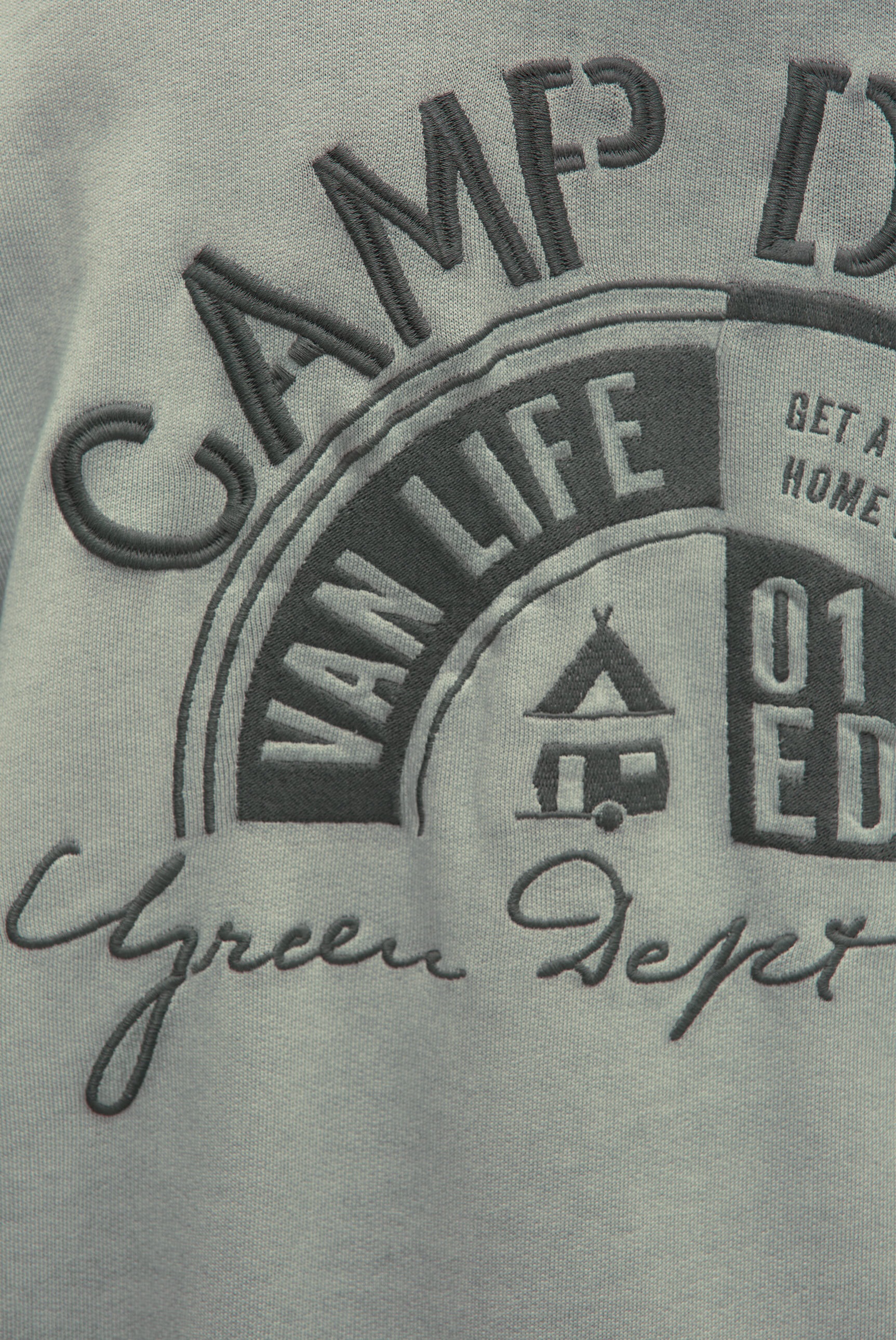 CAMP DAVID Kapuzensweatjacke mit Ärmeltasche