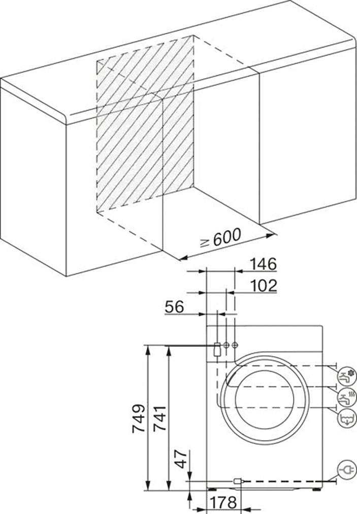 Miele Waschmaschine »WSB363 WPS PWash&8kg«, 8 kg, 1400 U/min