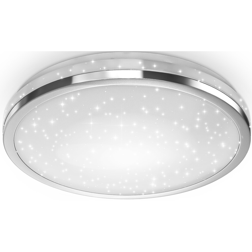 B.K.Licht LED Deckenleuchte »BK_DL1305 LED Deckenlampe, Sternendekor, Neutralweißes Licht, Ø38cm«, 1 flammig-flammig