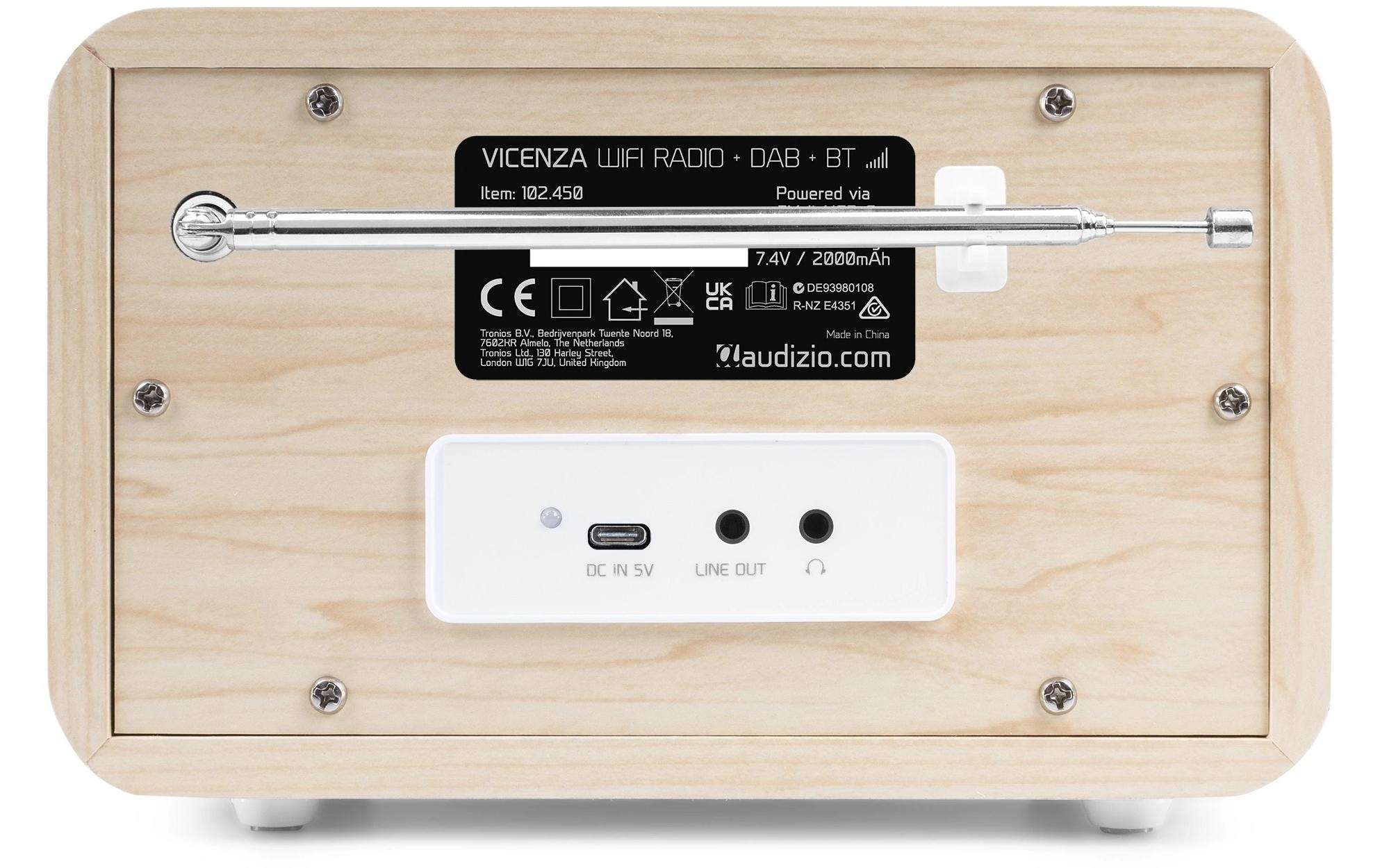 AUDIZIO Digitalradio (DAB+) »Vicenza« ( Digitalradio (DAB+) | FM-Tuner | Internetradio )