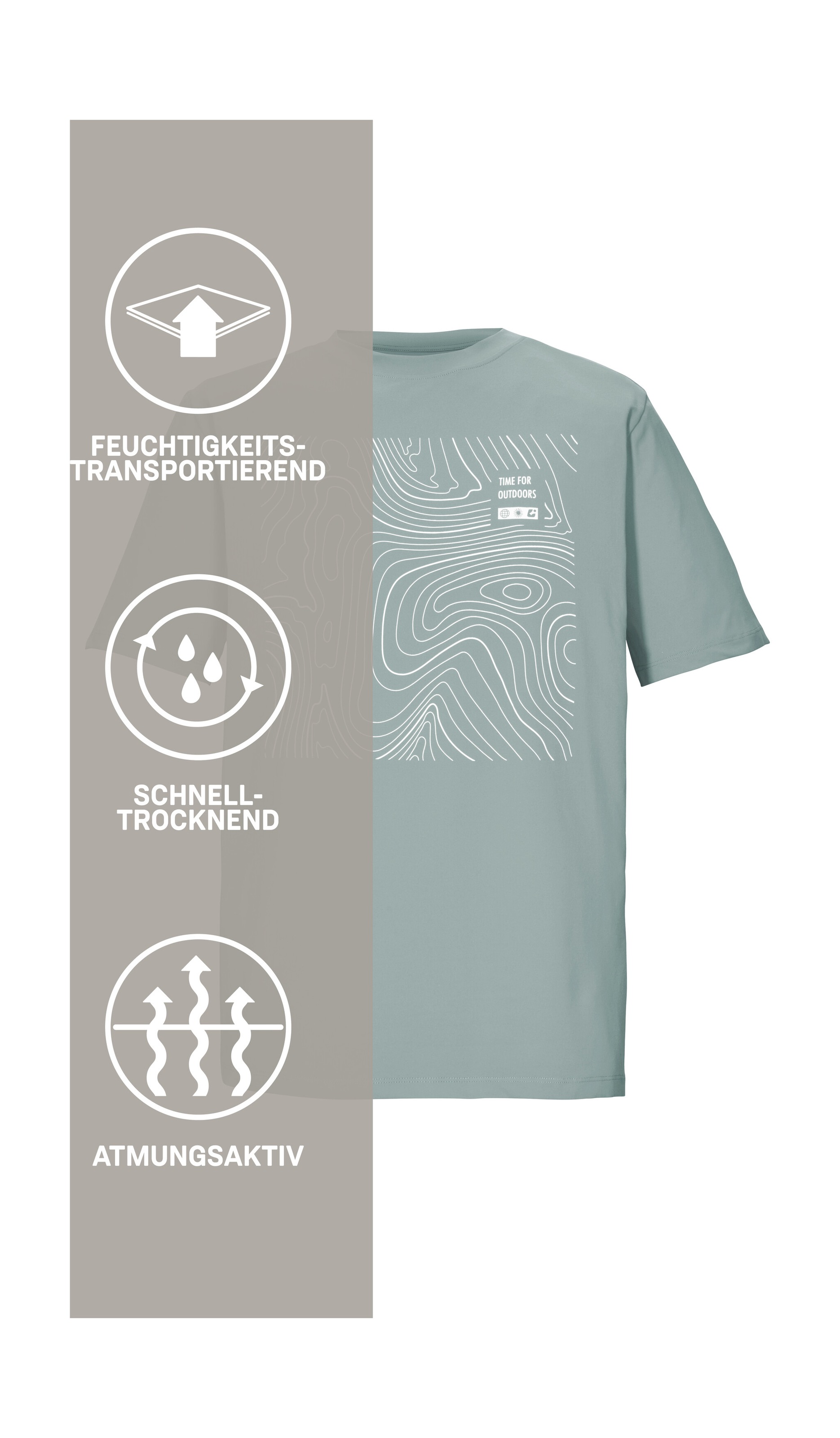 Killtec T-Shirt »KOS 187 MN TSHRT« Leichtes, atmungsaktives Herren T-Shirt mit Stretch und Print