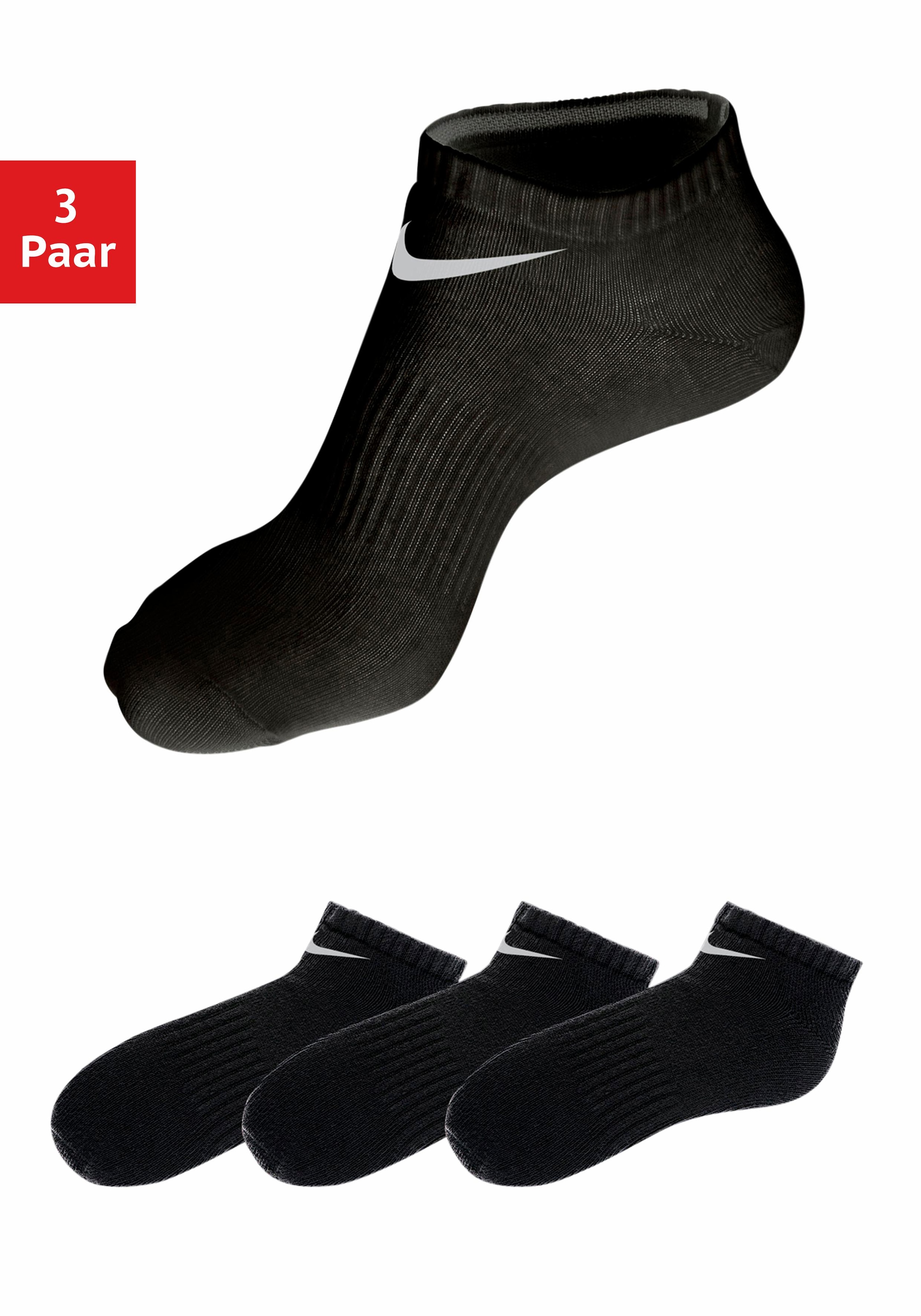 Nike Sneakersocken, (3 Paar), mit Mittelfußgummi