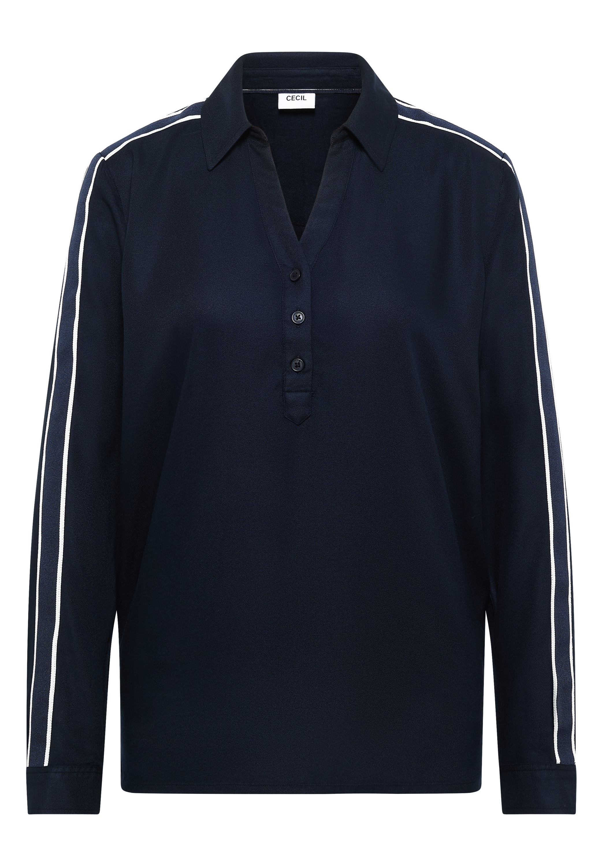 Cecil Langarmbluse mit Knopf Details