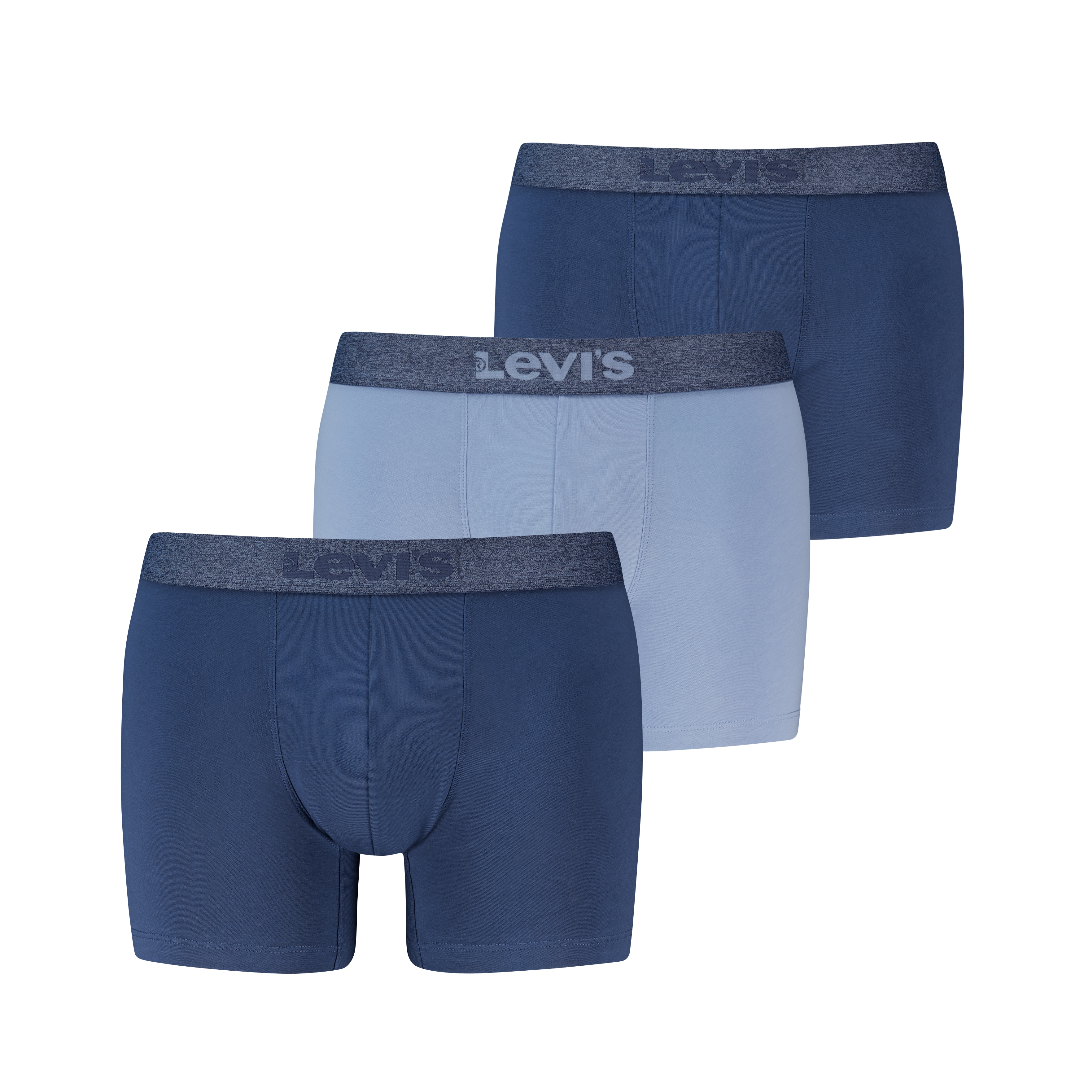 Levis Boxer "LEVIS MEN MEL WB BOXER BRIEF" ohne Eingriff, tonaler Logobund, elastisch, Cotton-Mix
