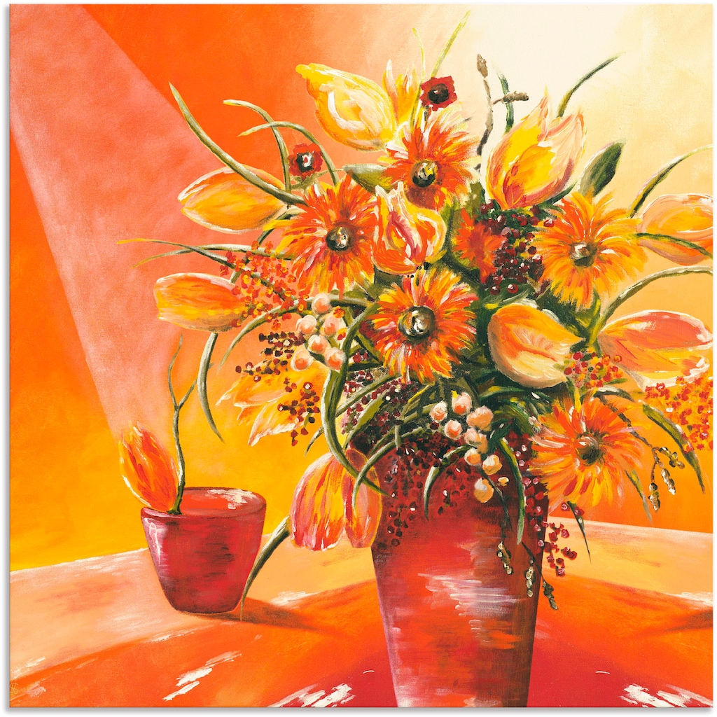 Artland Wandbild »Blumenstrauß in Vase I«, Blumen, (1 St.)